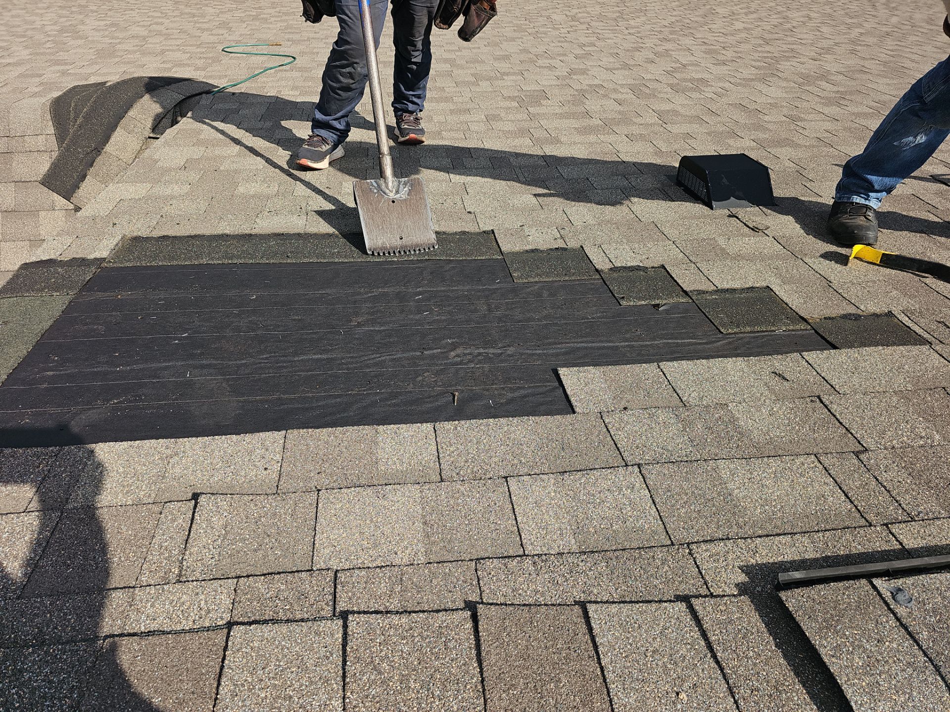 Roof Repair - Vents and Improper Nailing by Winchester Roofing
