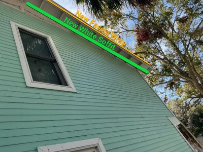 New White Soffit Project in Safety Harbor, FL