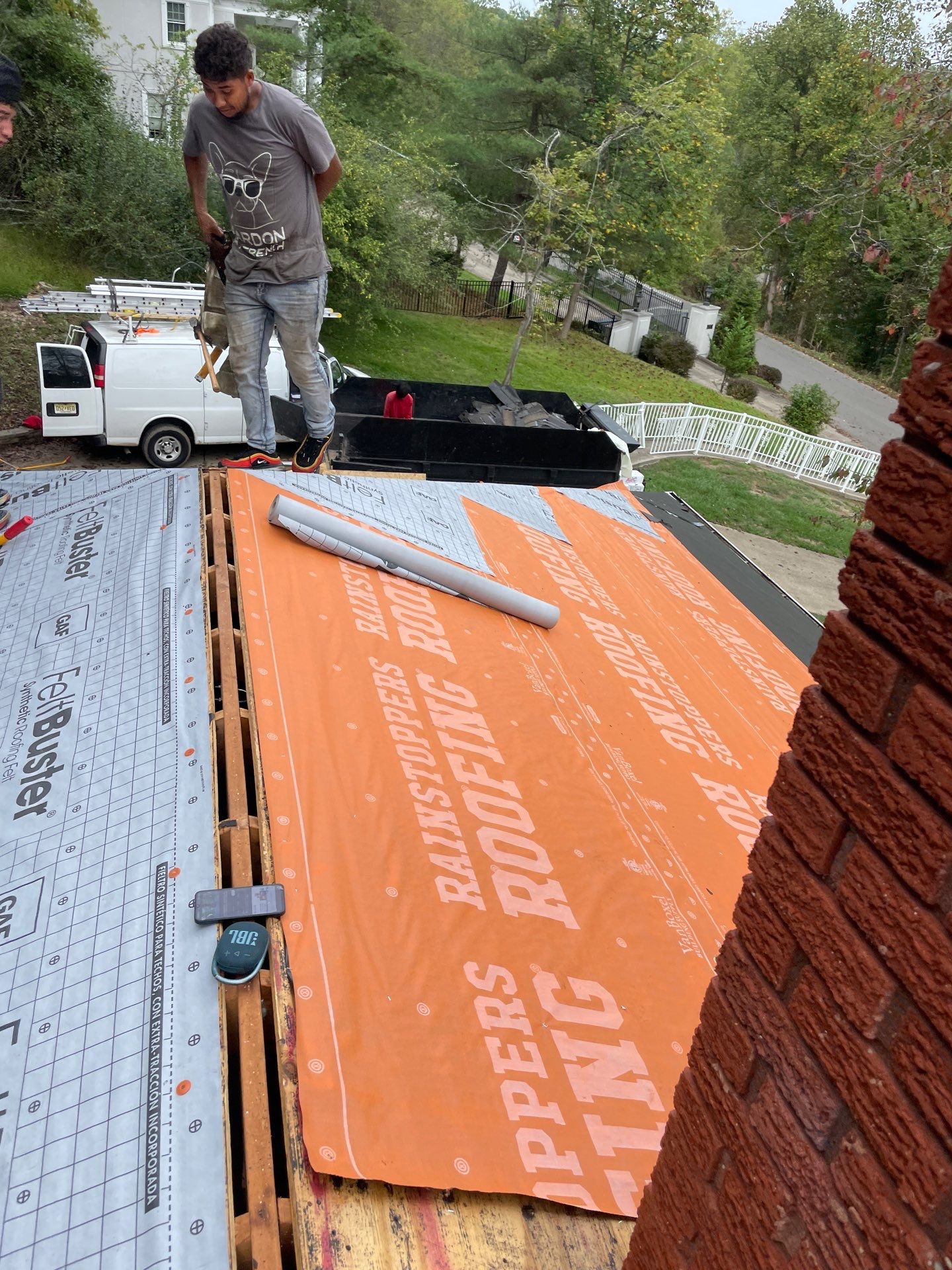 Residential Roofing Installation using GAF Timberline HDZ Pewter Gray by Rainstoppers Roofing