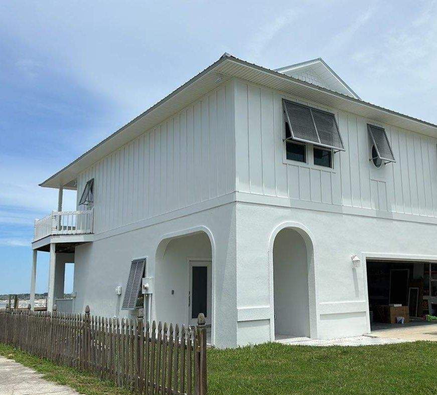 Bahama Shutters in Traffic Gray A by Smart Guard Shutters