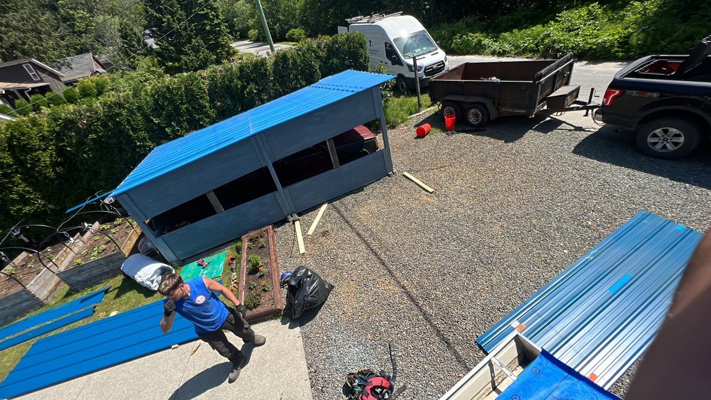 Residential ReRoofing Installation using Duraclad 26ga by Top Notch Roofing Inc