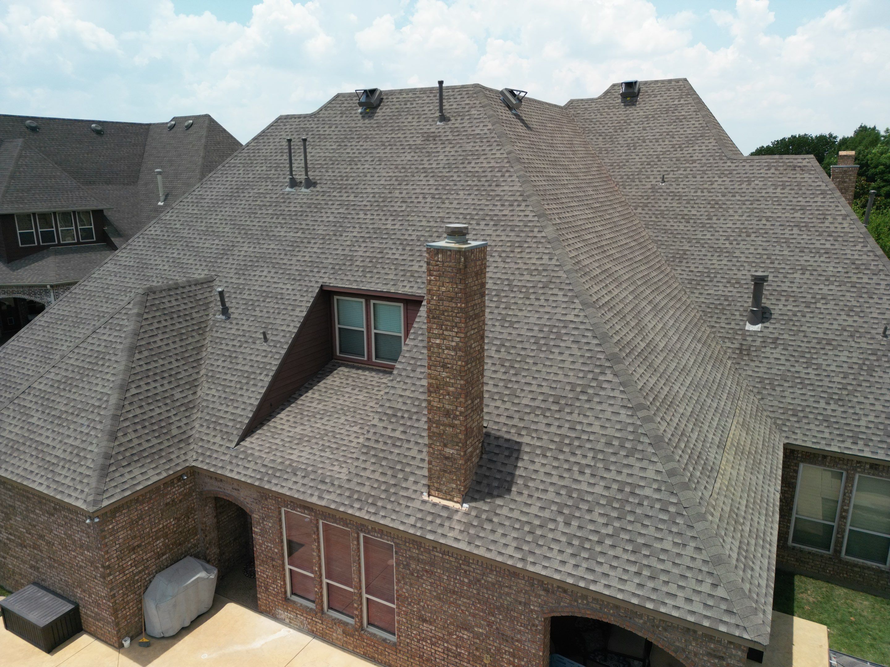 Beautiful Estate Remodel - Roof, Copper Gutters, Exterior Stain, Siding Replacement by First United Roofing & Construction