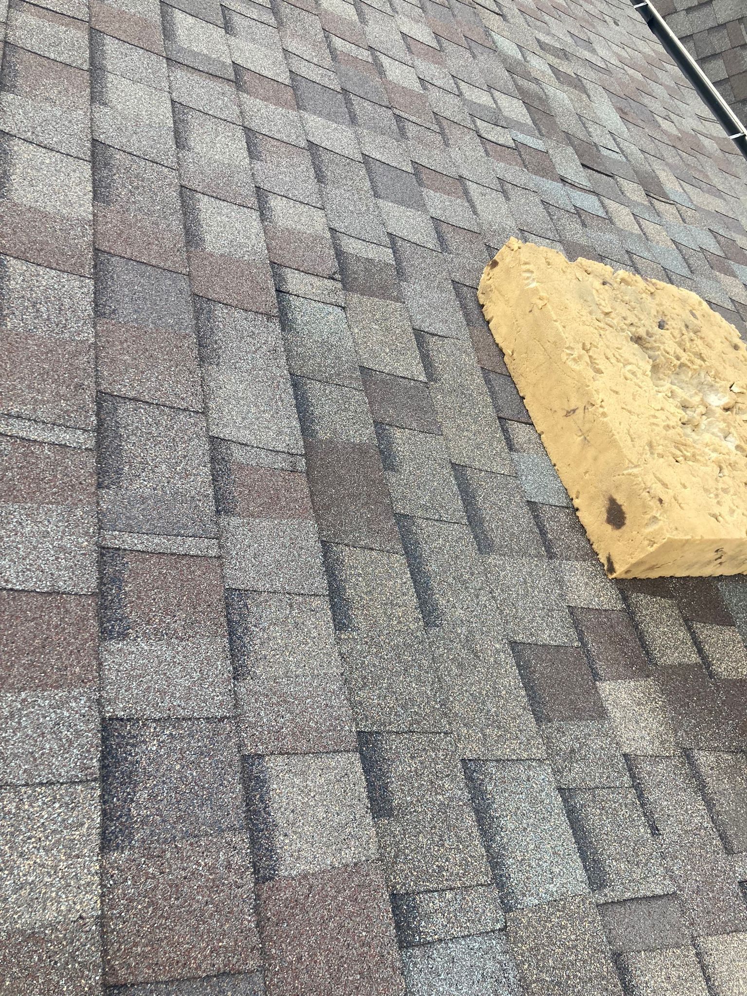 Hail Damage using Owen's Corning Duration (Lifetime) Shingles by Roof Repair Company