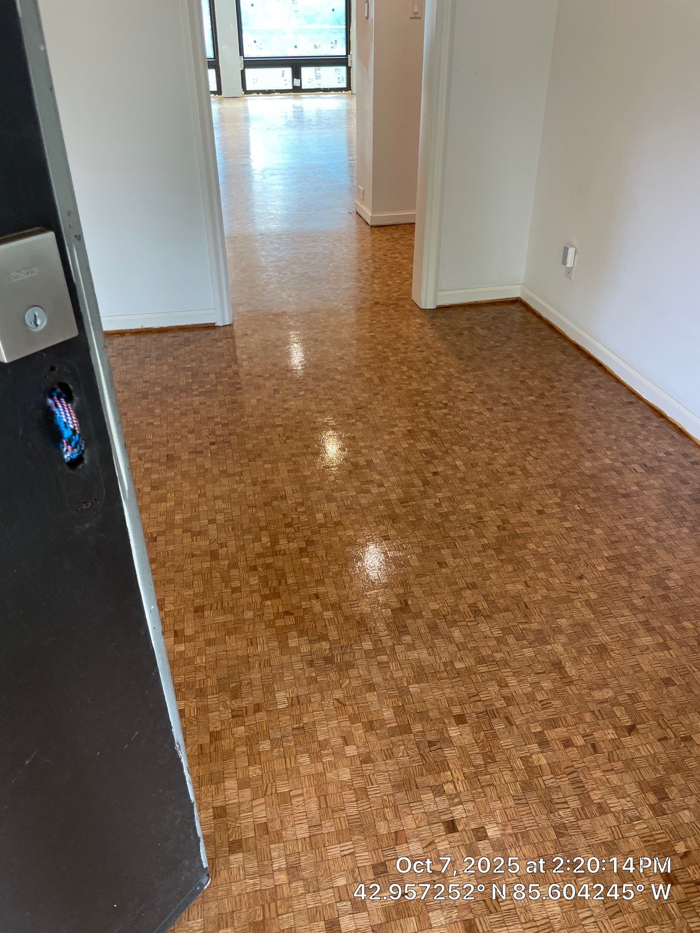 UNIQUE MID CENTURY MODERN Square Wood Tile Floor by RTBaldwin Hardwood Floors