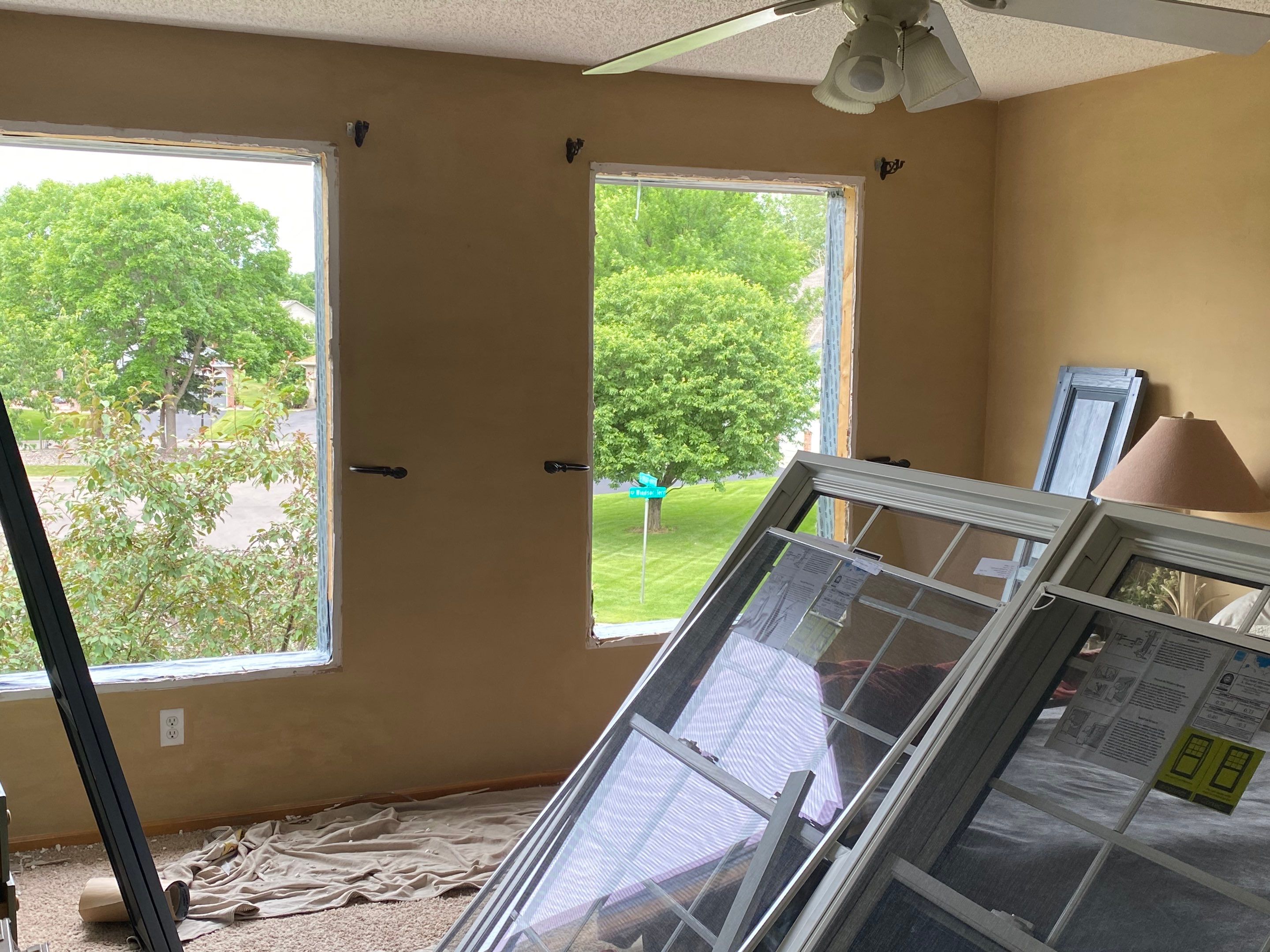 Window Installation using Hayfield Vinyl Windows by MODERN EXTERIOR SYSTEMS