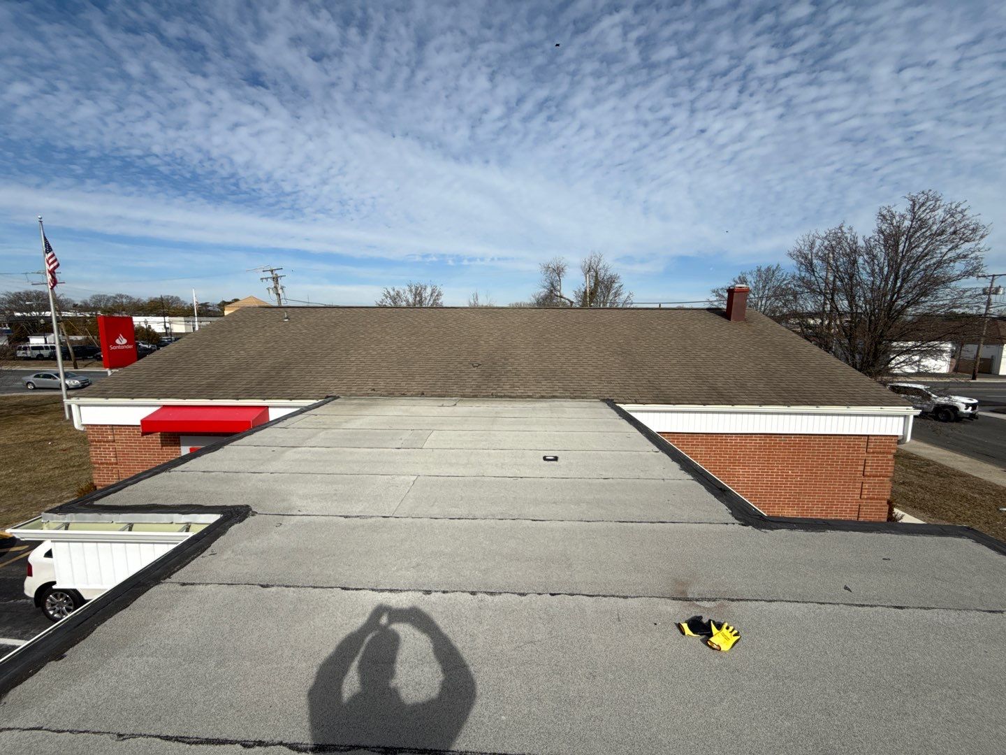 Santander Bank Roofing Project – New Shingles & TPO System by All Site Roofing