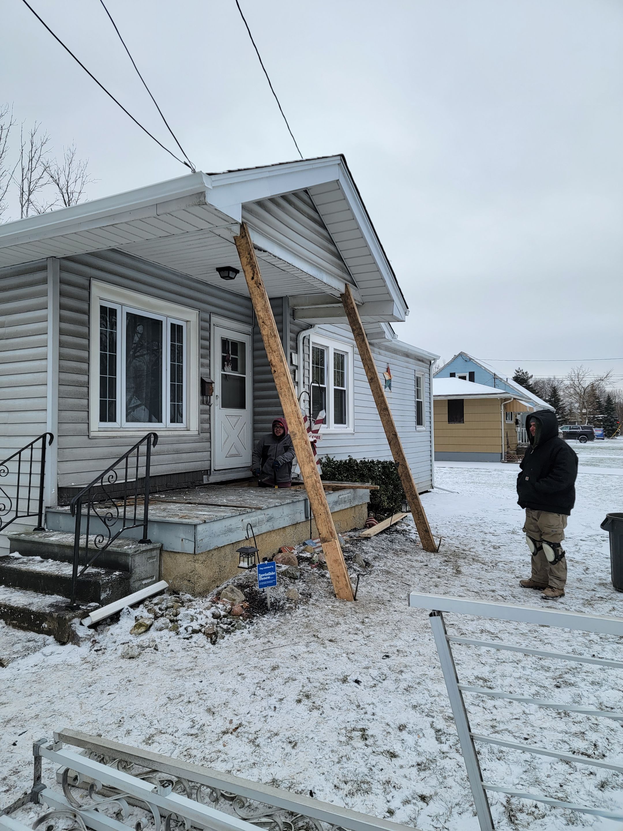 Porch and Entry Door by Ivy Lea Construction