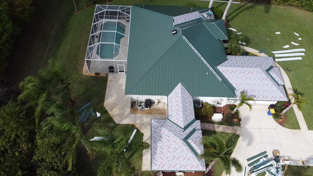 Kynar (Color Coated) Standing Seam Metal Roof Replacement by Sailfish Roofing