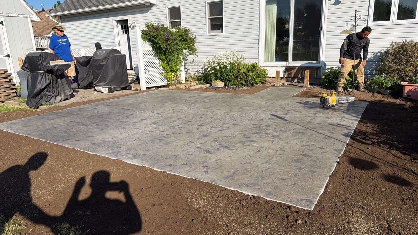 Henrietta Oxford Slate Patio by NG Masonry & Construction LLC