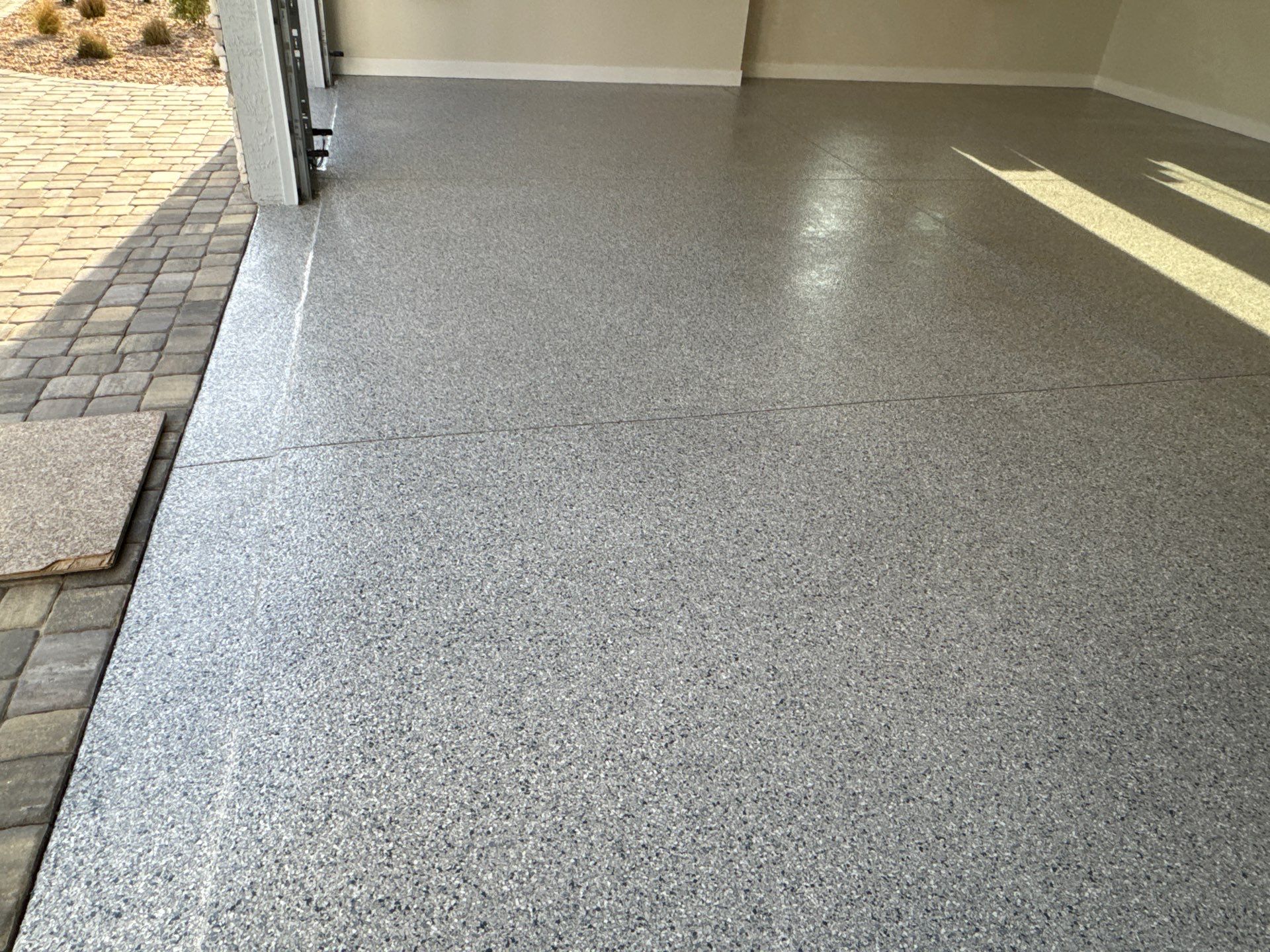 Garage in Tidal Wave by Cross Creek Concrete Coatings