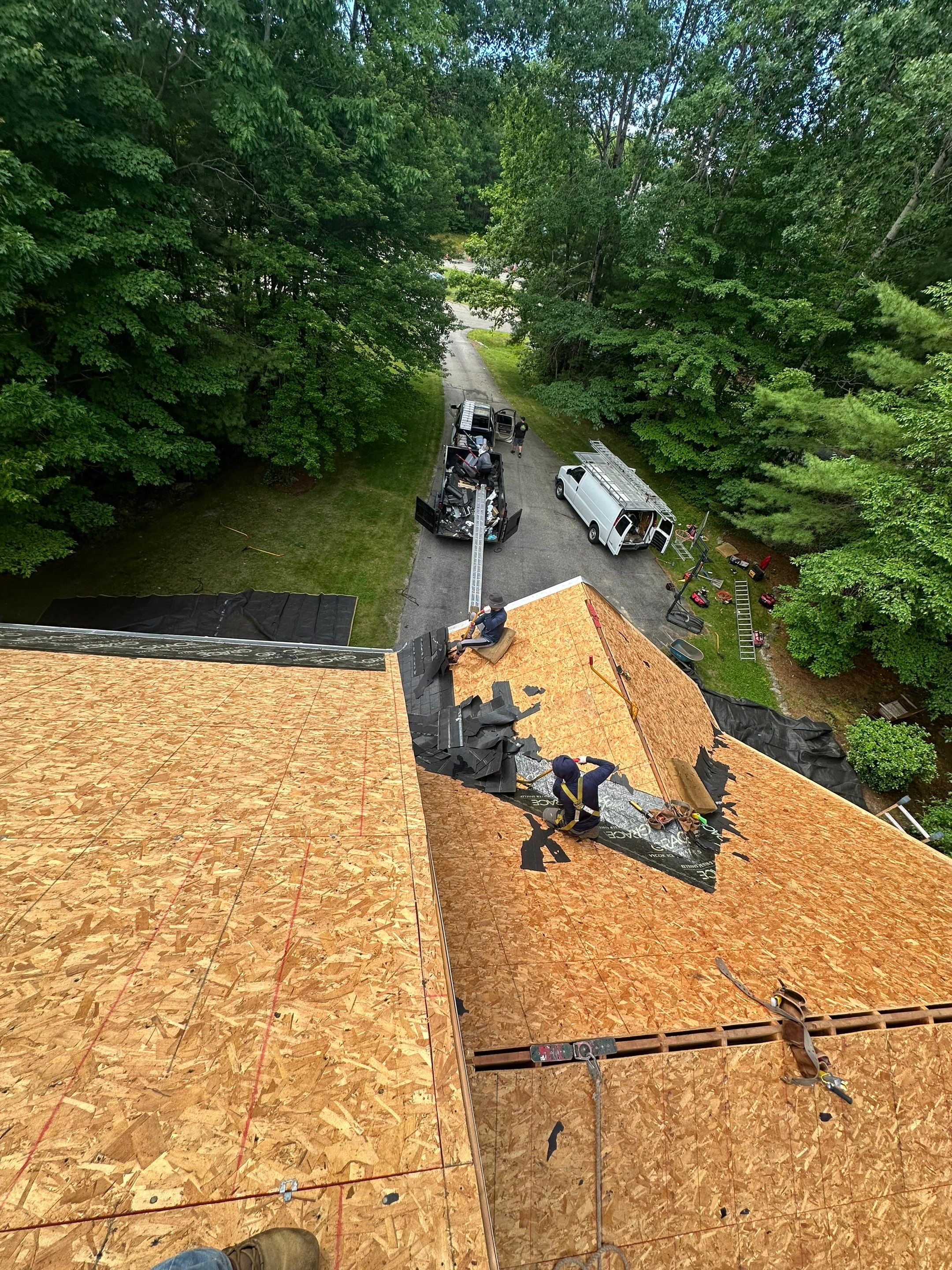 Residential Roofing Installation Featuring Owens Corning Duration Shingles in Deerfield by Tall pine roofing