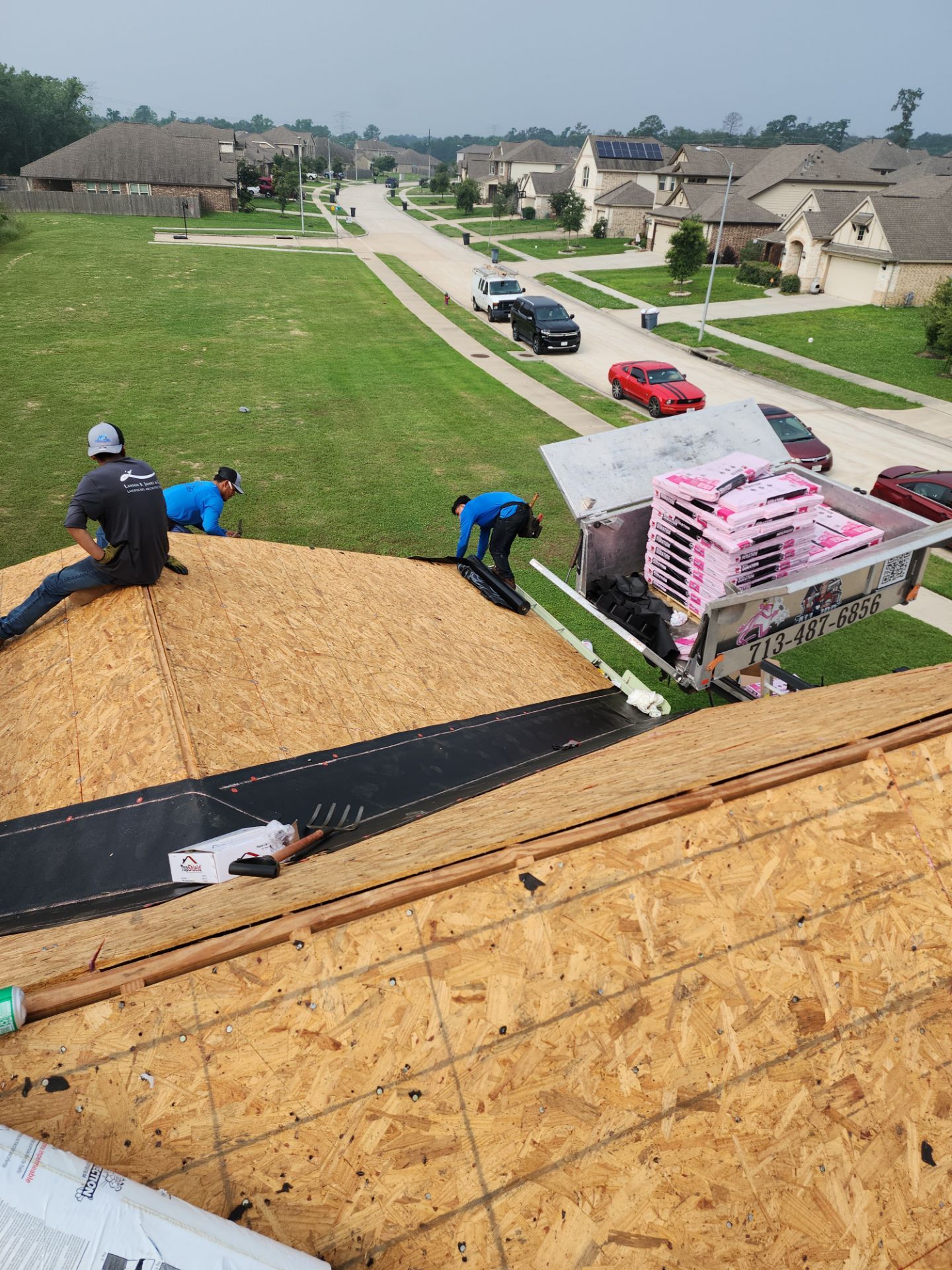 Residential Roofing Installation using Owen's Corning Duration (Lifetime) Shingles by Roof Repair Company