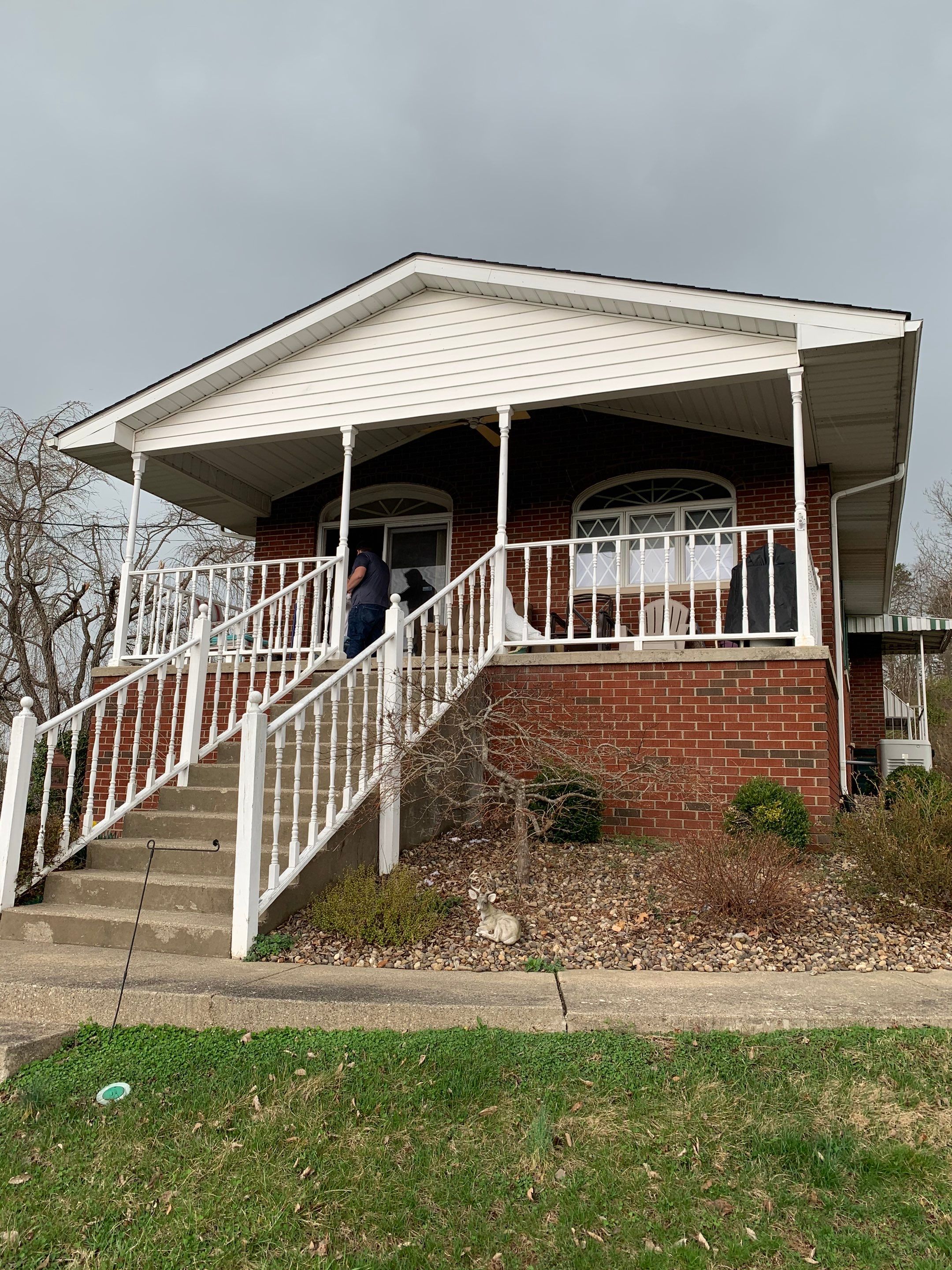 Porch Update using Westbury Aluminum Railing by Secure Construction Company Inc