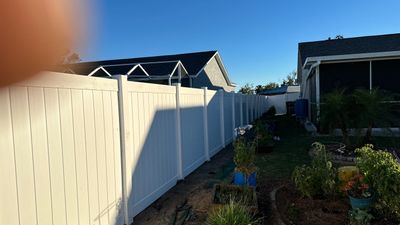 Vinyl Fence Installation using Vinyl Privacy Fence