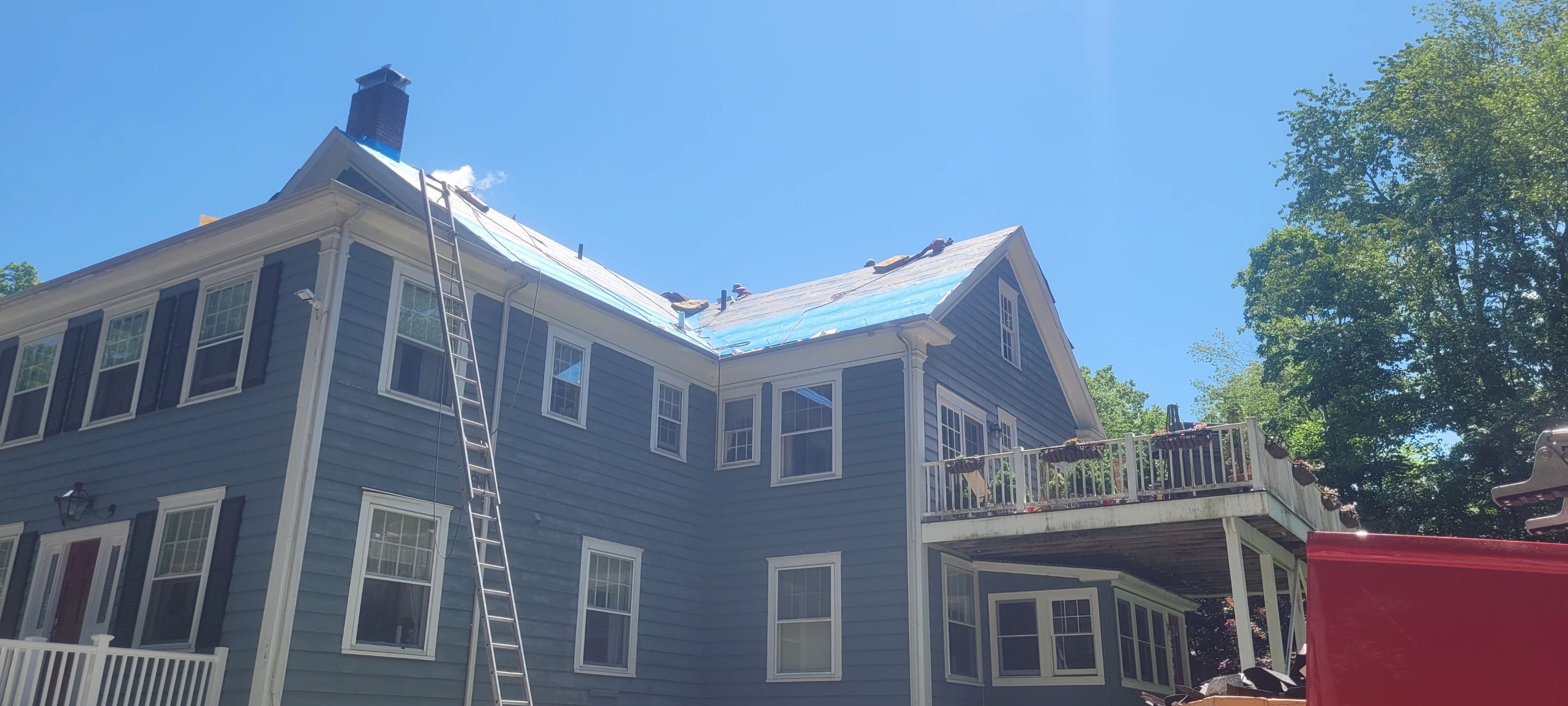 DiGiorgi Roofing & Siding INC in Weston, CT with a brand new roof! by DiGiorgi Roofing and Siding Inc