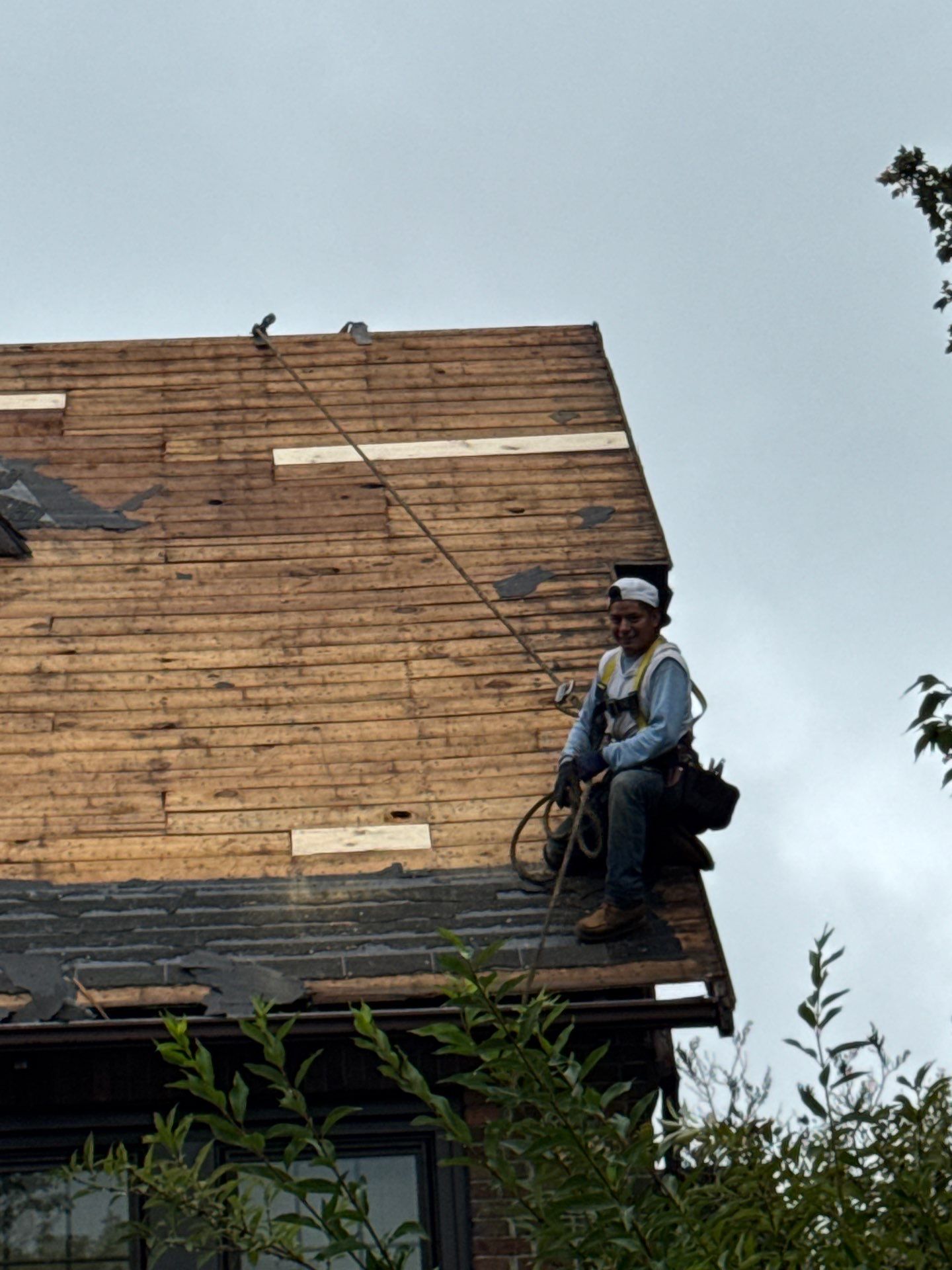 Roof Replacement with Skylight & Downspout Work in Belmont, MA by Mighty Dog Roofing of Greater Middlesex County