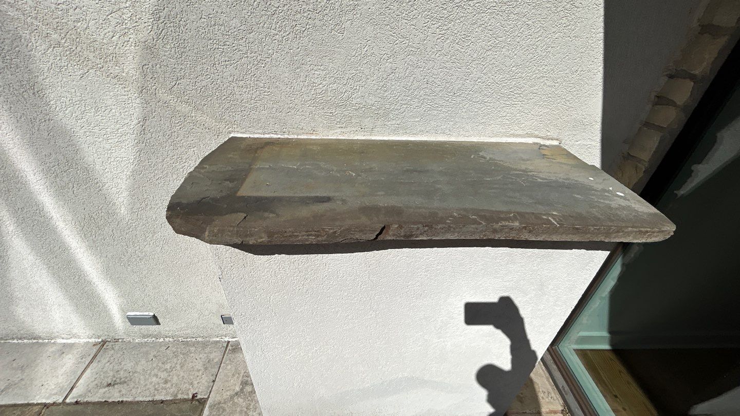 natural stone using Algaecide, soft wash soap by Northern Power Washing LLC.
