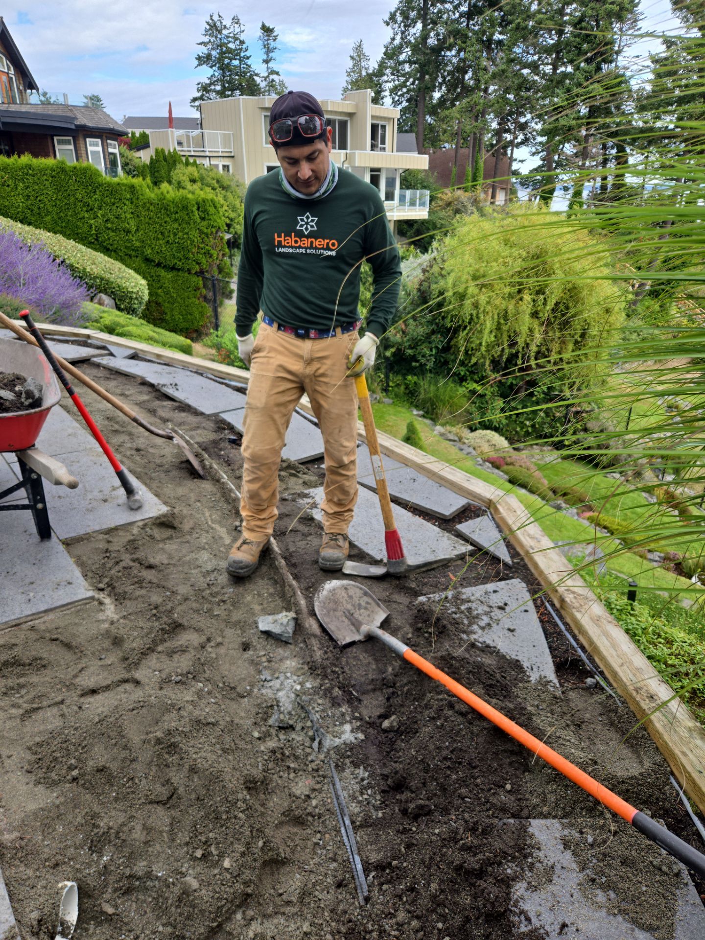 Patio Edge Stabilization & Romex Upgrade by Habanero Garden and Exterior Care
