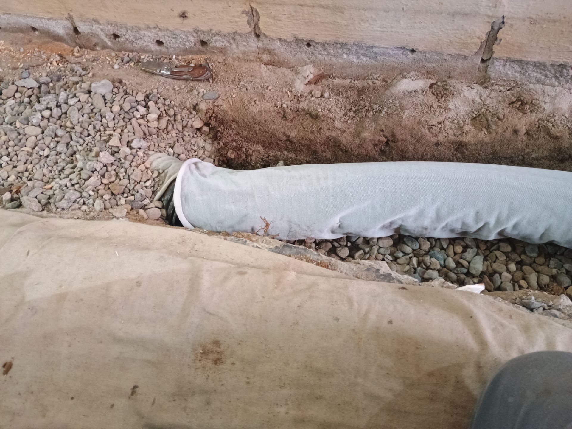 Completing the Connection for Lisa's Drain Tile System by Waterproofing Northeast