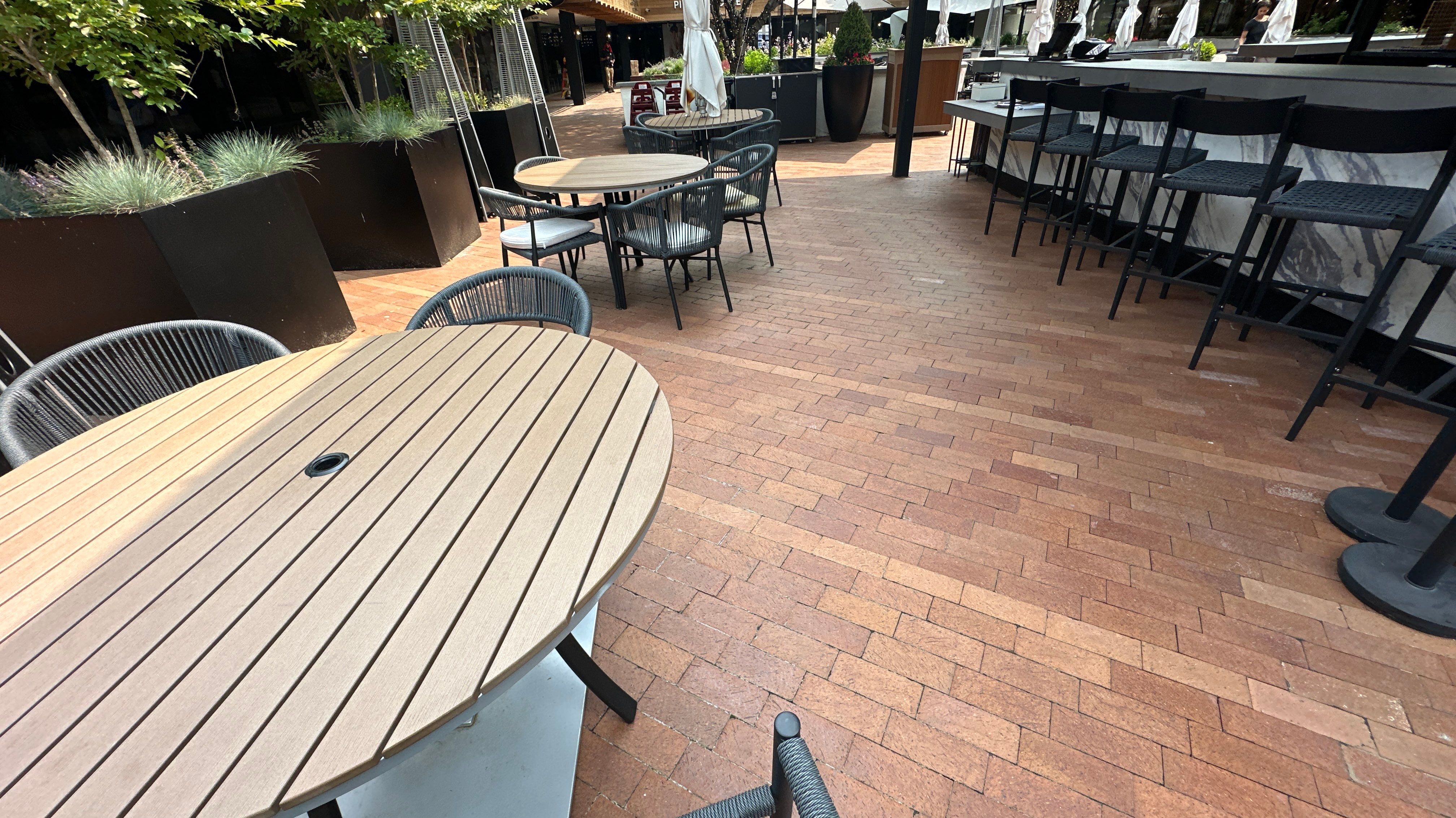 Commercial Brick Courtyard and Patio Pressure Washing in Baltimore by Baltimore Pressure Washers Inc.