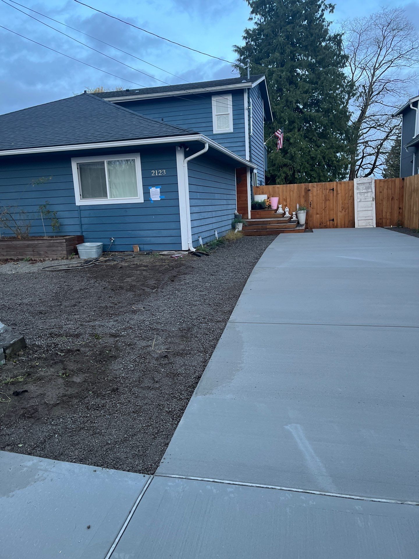 Concrete Driveway & Landscaping Project | Everett by Jireh Asphalt & Concrete Inc 
