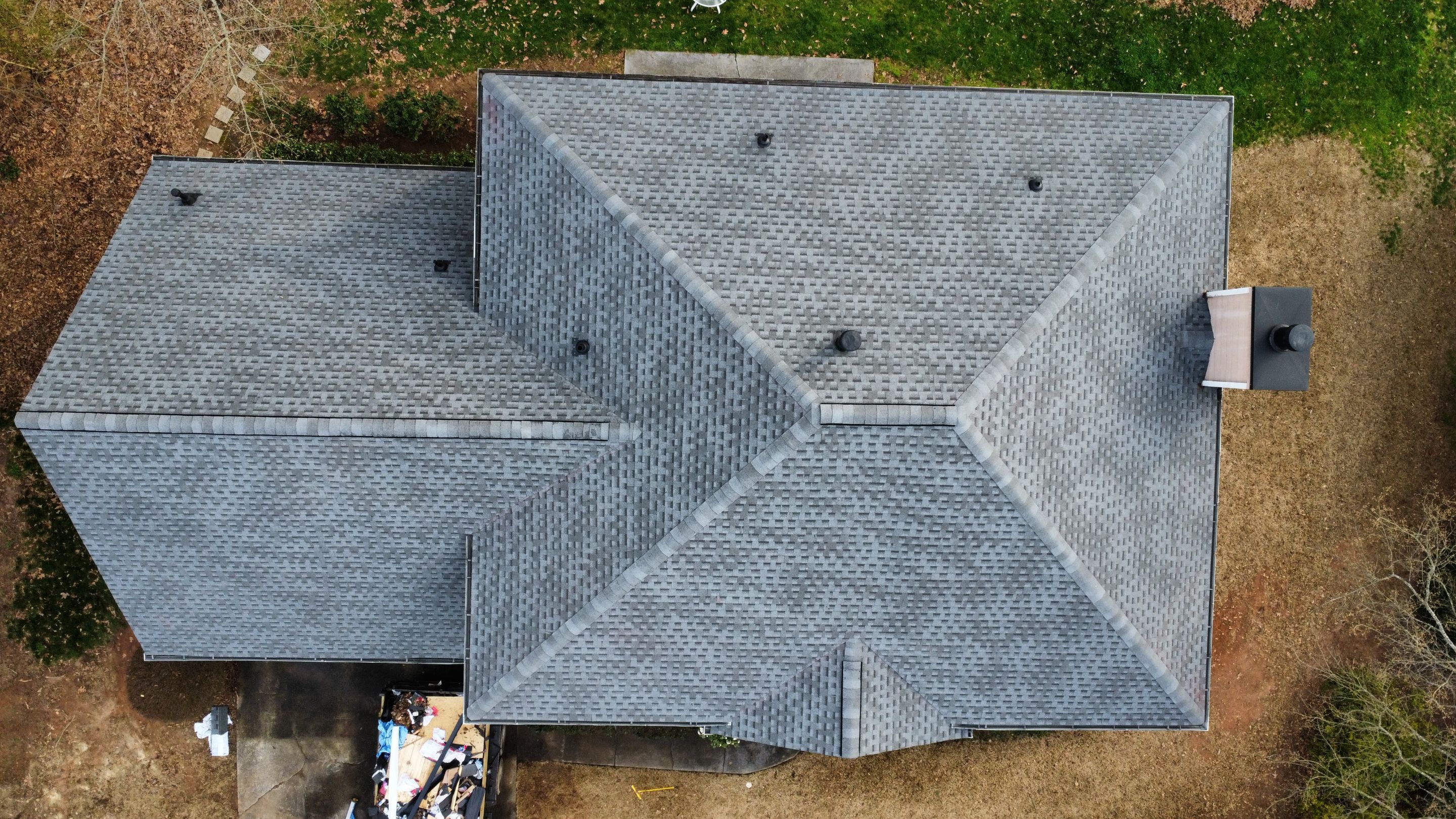 Powder Springs, GA Roof Replacement, GAF HDZ Pewter Gray by Reset Roofing
