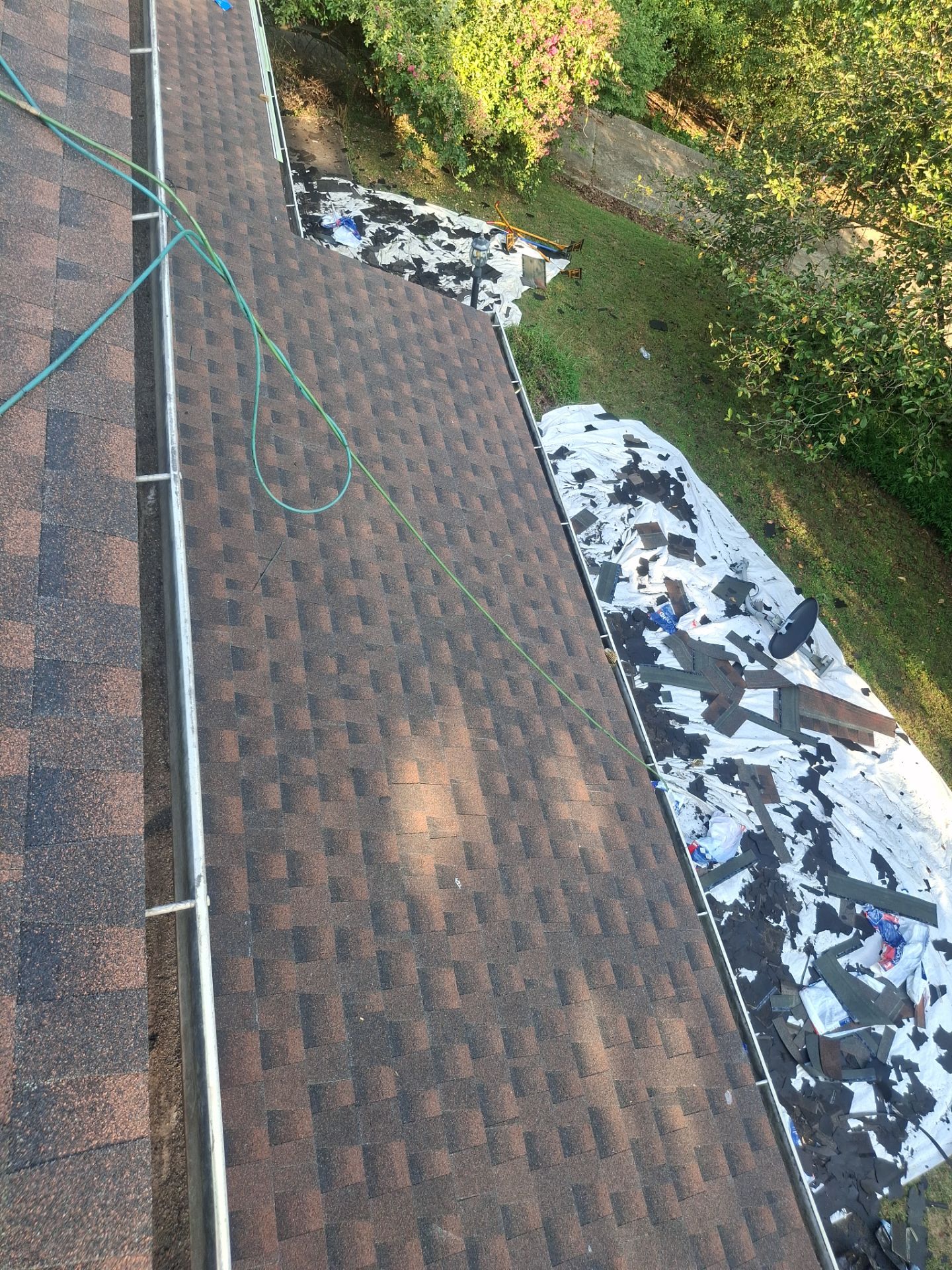 Residential Roofing Installation using GAF TImberline HDZ Hickory by Rainstoppers Roofing