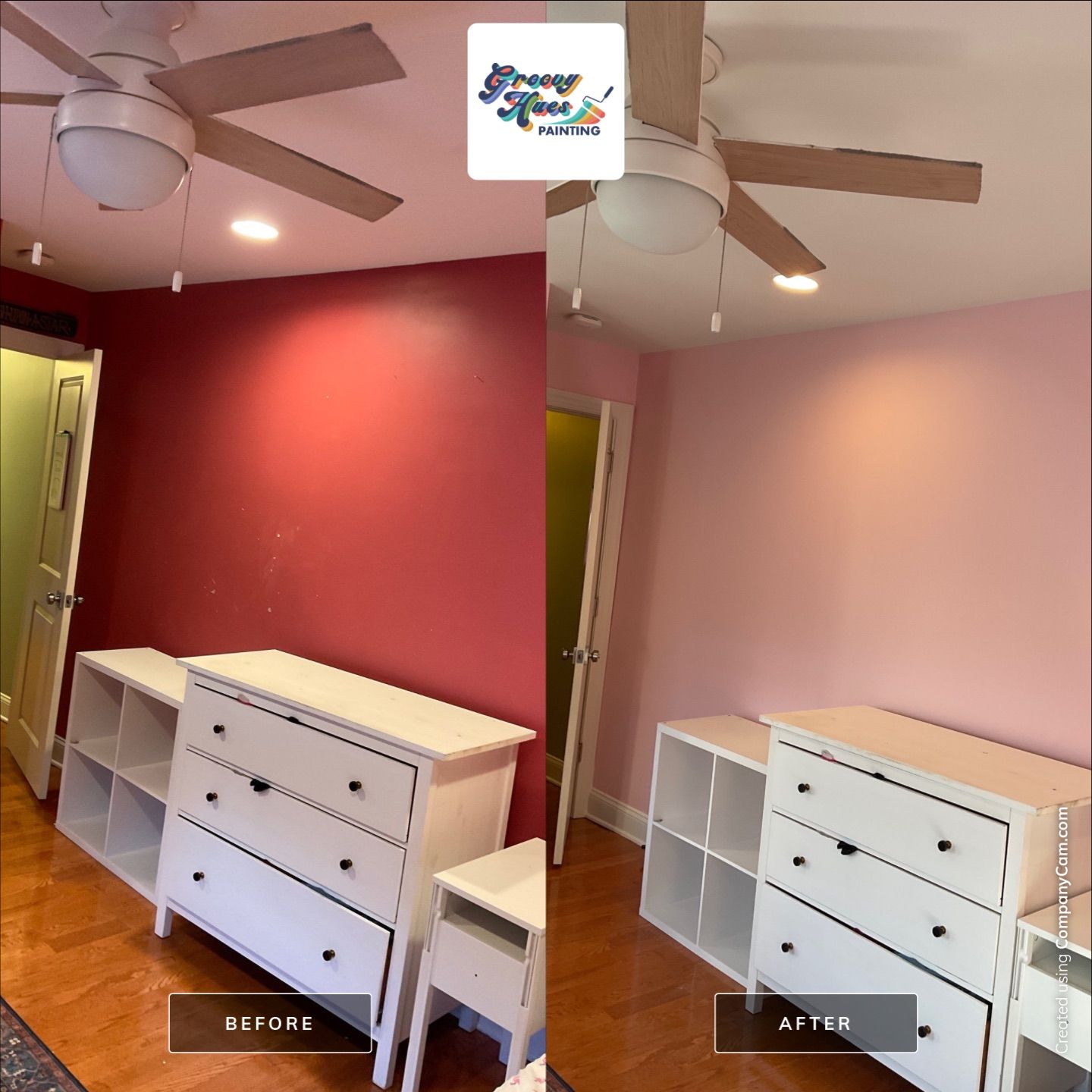 A Soft, Inviting Bedroom Refresh with a Touch of Color by Groovy Hues