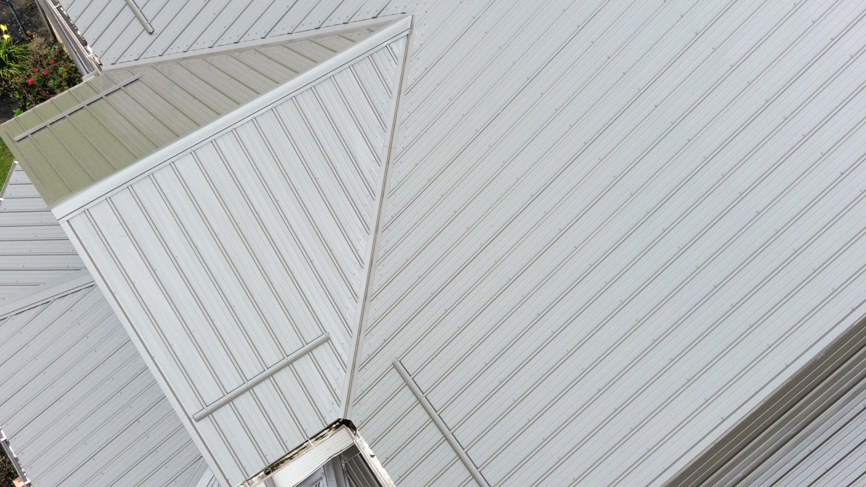 Residential Roofing Installation using Performance Panel Metal - Burnished Slate by RoofX 