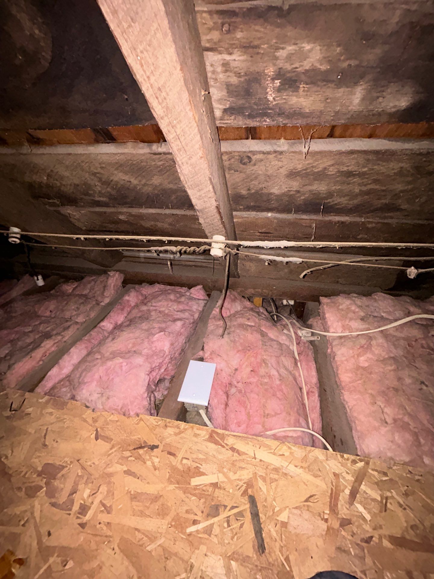 Conceal Exposed Live Wire In Attic by Bear Electric