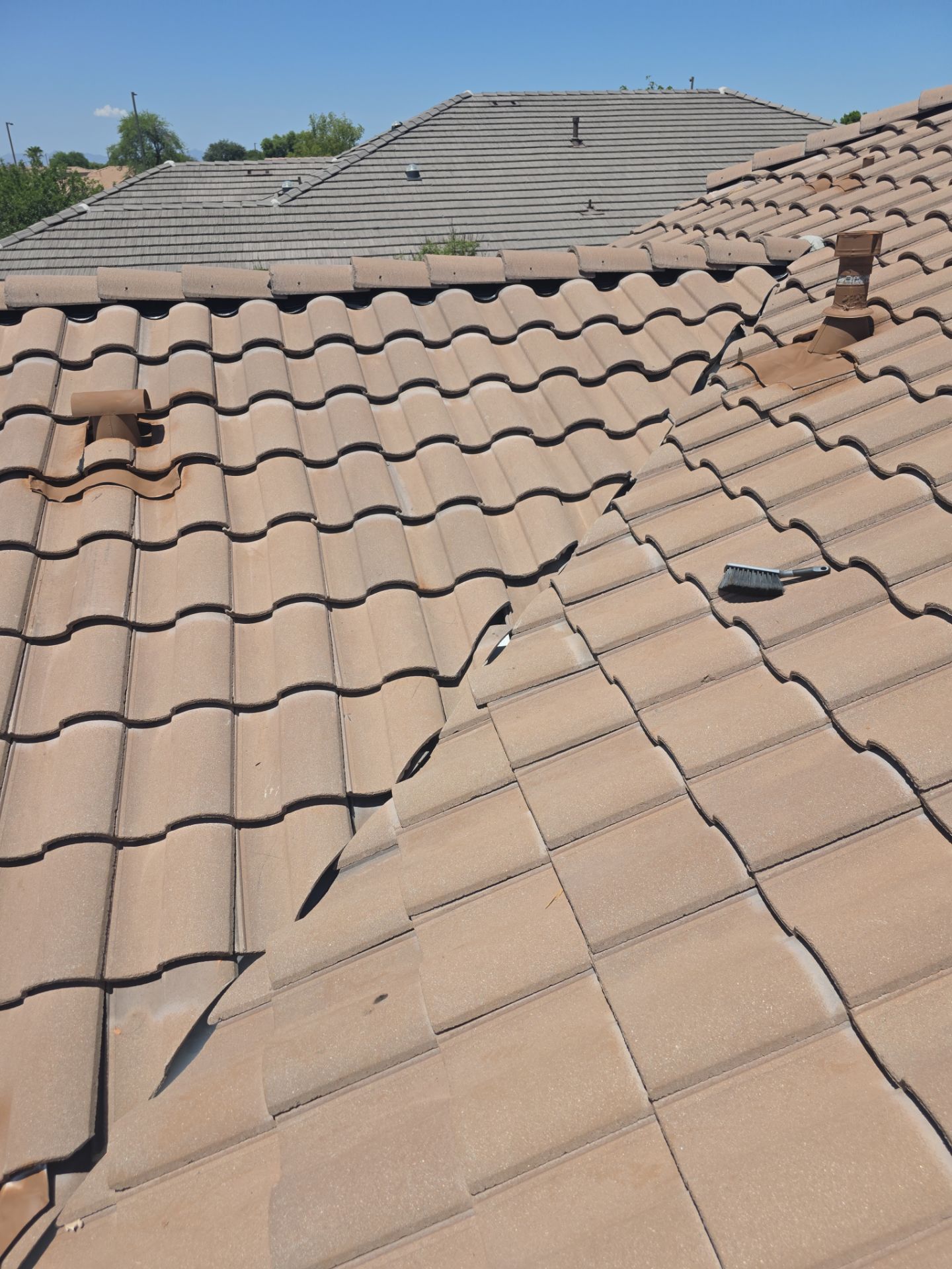 Tile Reset with water test in Gilbert by Weather-Tite Roofing