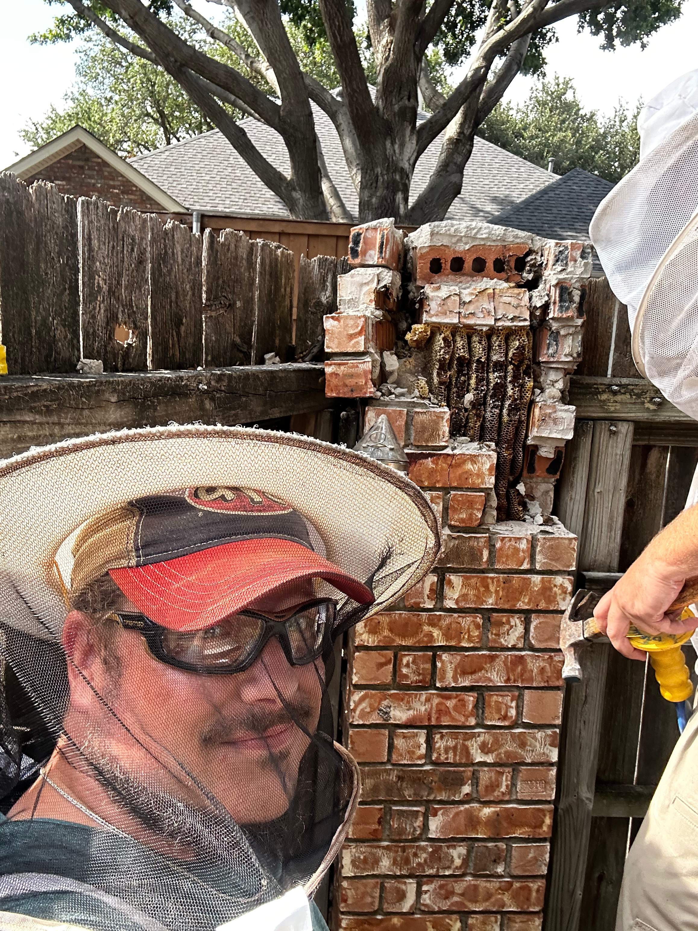 Brick Column by Rockwall Honey Bee Company