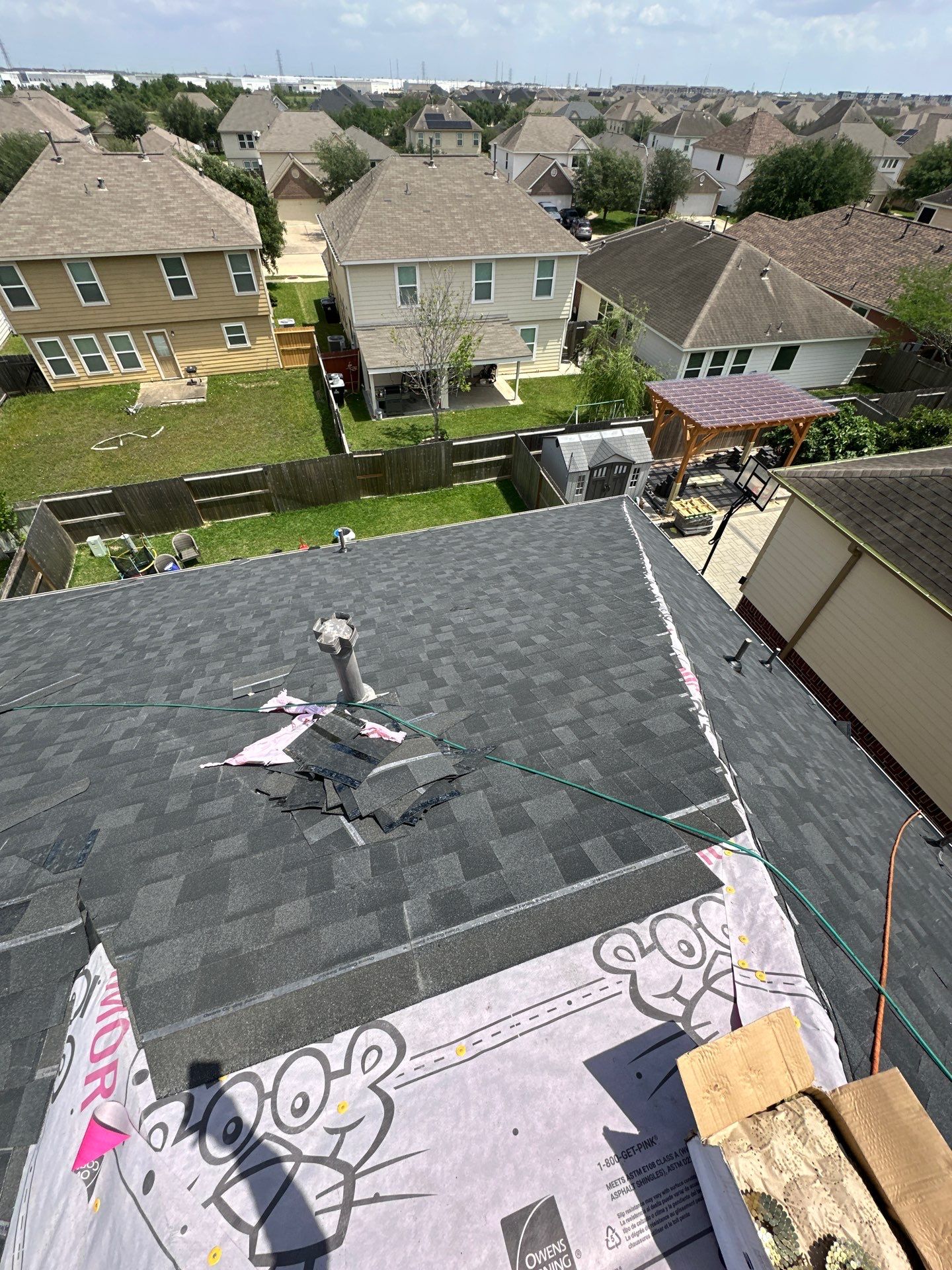 Project in Katy by Motion Roofing