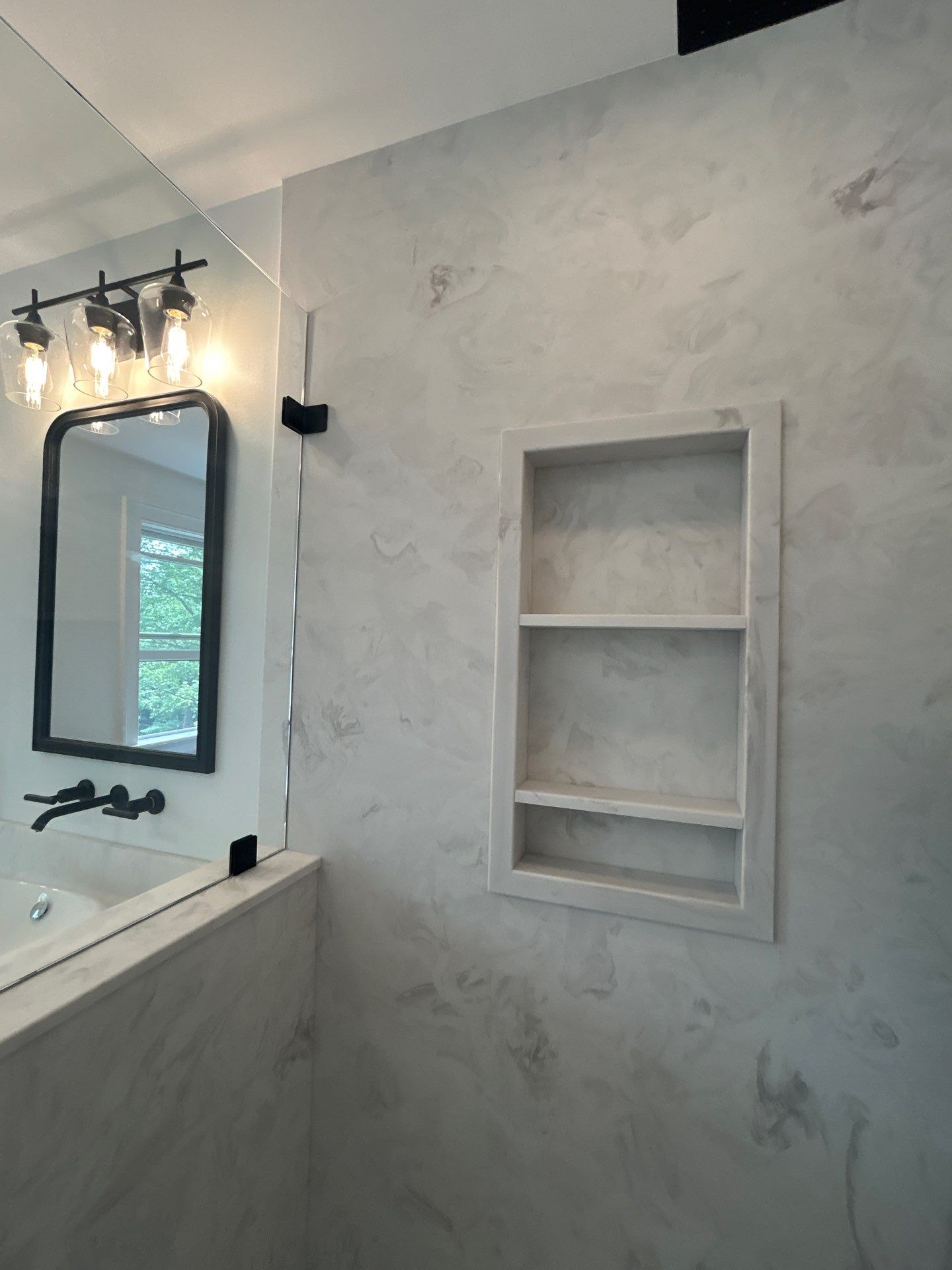 Shower using Tempered Shower Glass by Cheshire Glass Company