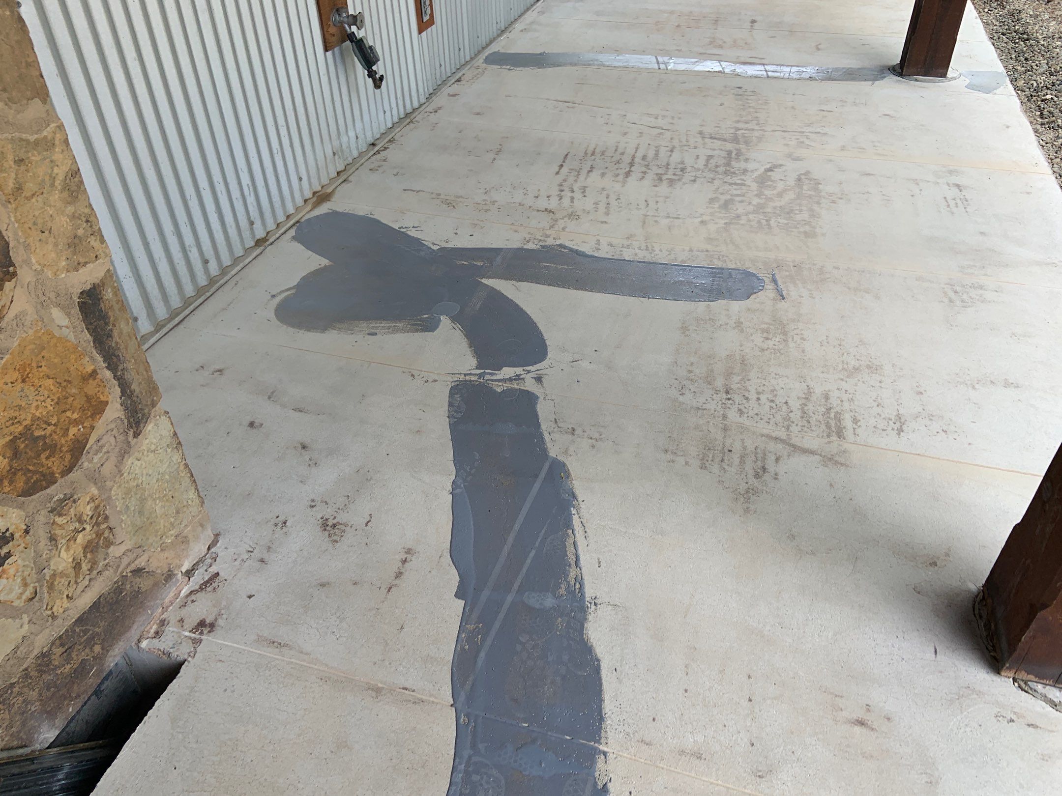 Patio Transformation using Mt Everest by Croc Coatings, LLC
