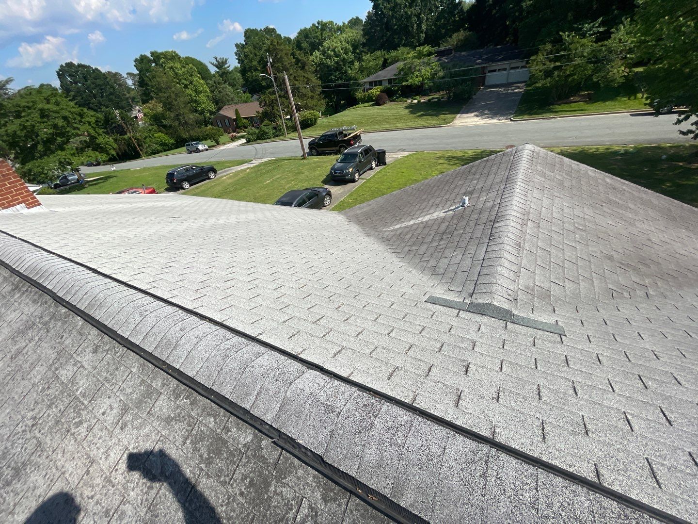 Carolina Blue Standing Seam Roof by Just In Time Roofing and Restoration