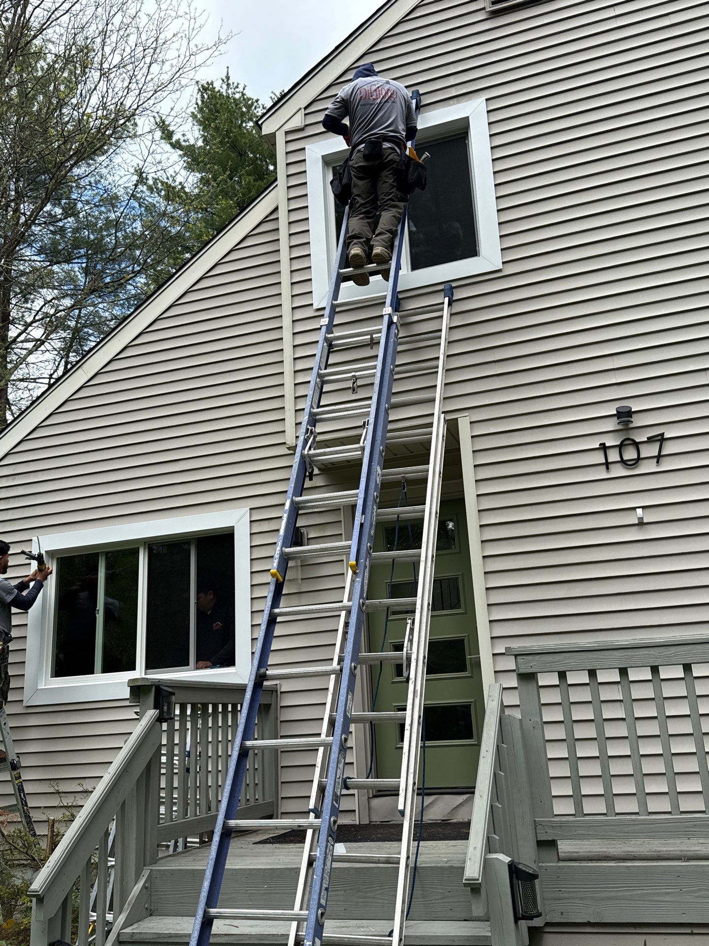 Window installation Using Infinity By Marvin Windows  by DiGiorgi Roofing and Siding Inc