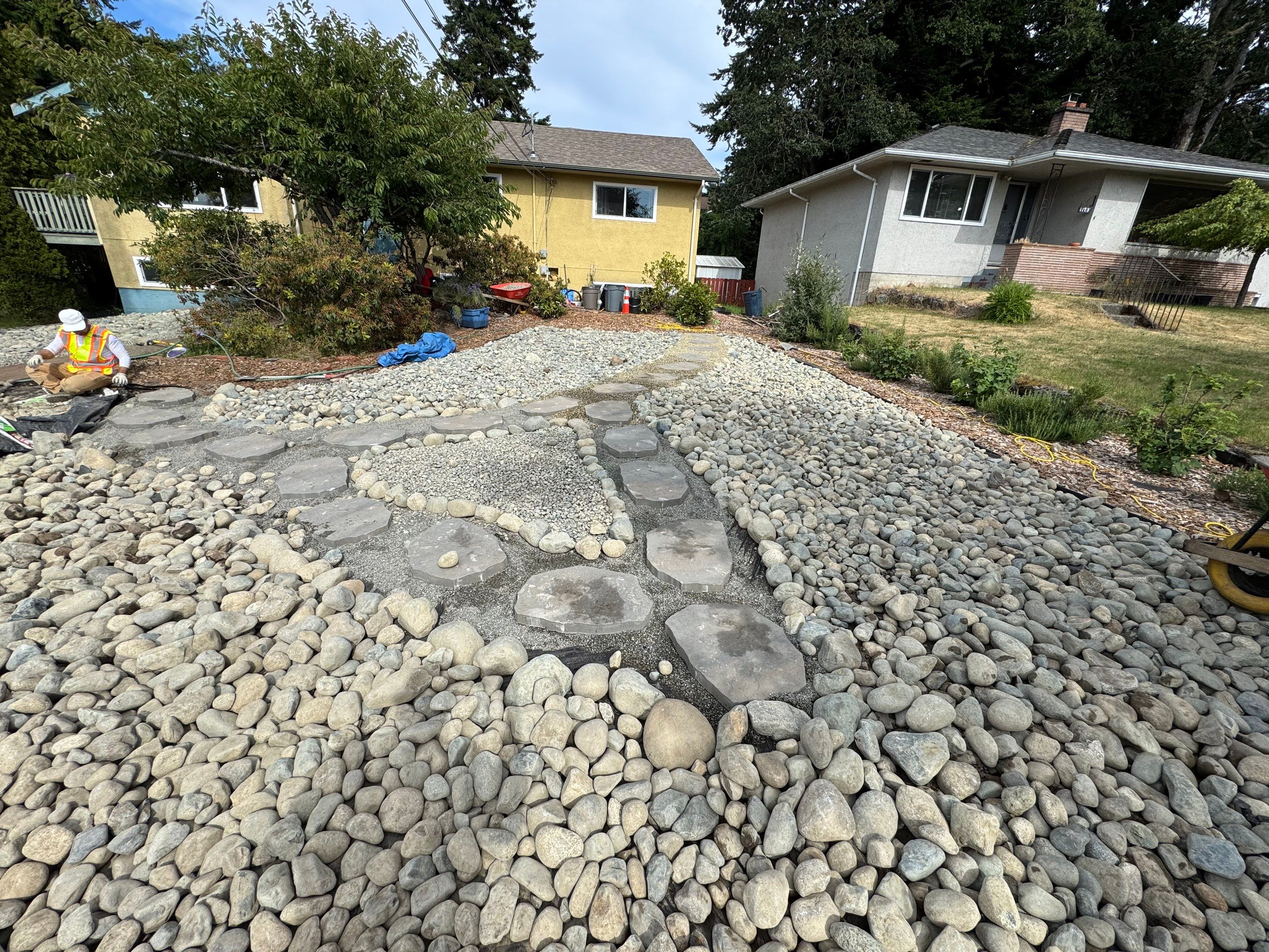 Front Yard Ecological Conversion – A West Coast-Inspired Low-Maintenance Oasis by Habanero Garden and Exterior Care