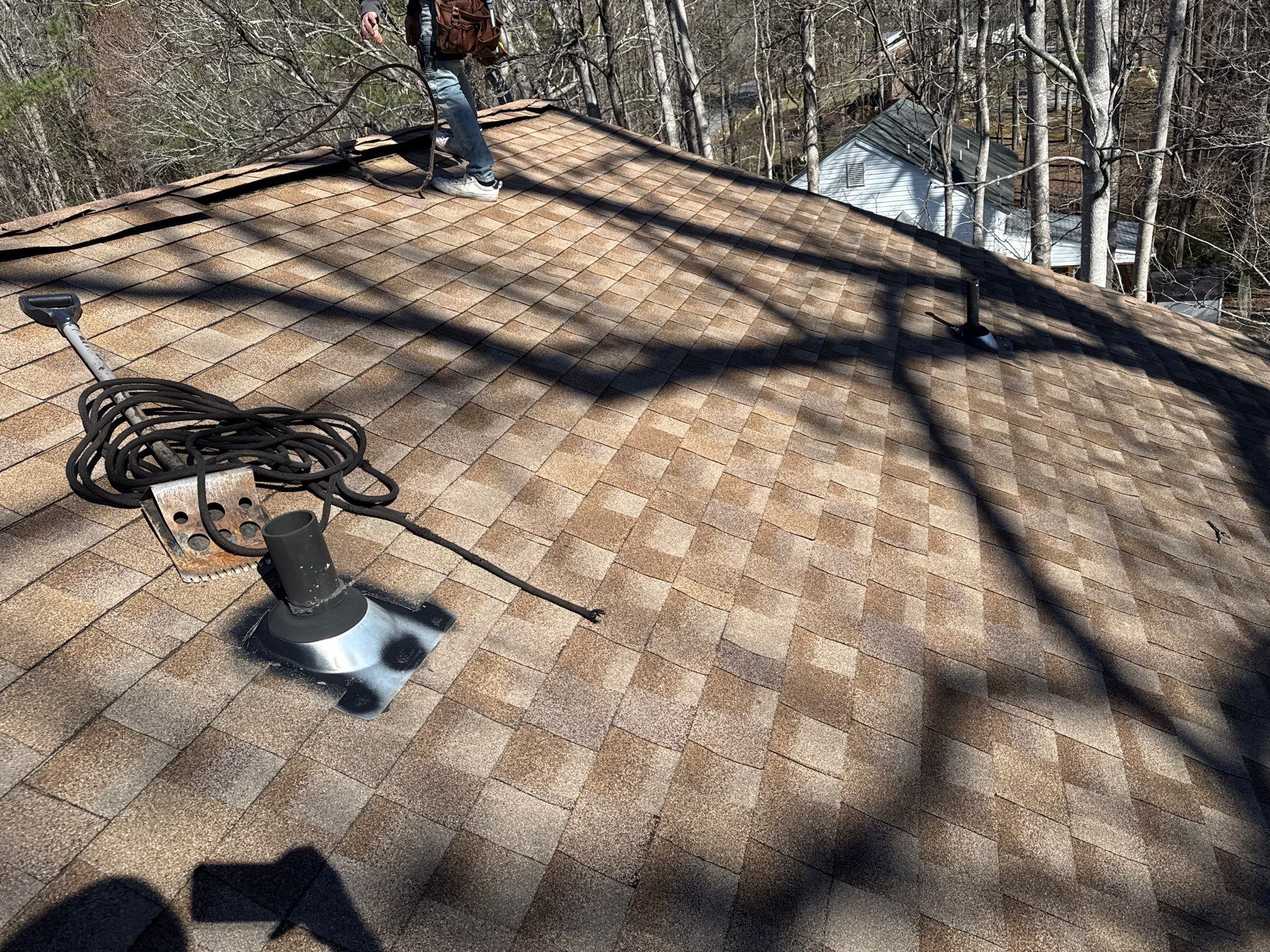 Complete Roof Replacement and Plywood Decking Repair in Quinton by Cade Construction