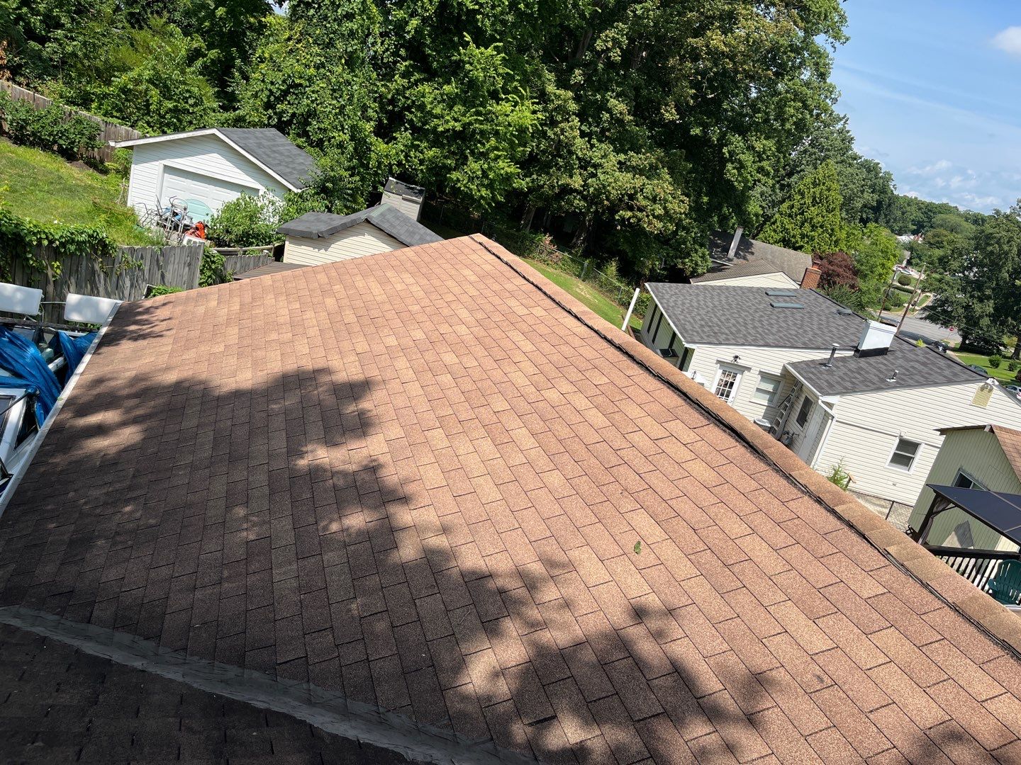 Residential Roofing Installation using Certainteed Landmark, Moire Black by RJC General Construction, LLC.
