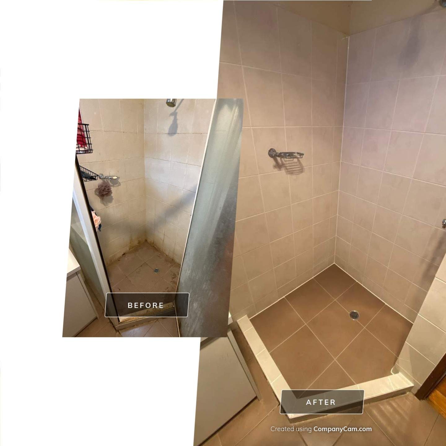 You won't believe this is the same shower by Re-seal Bathrooms