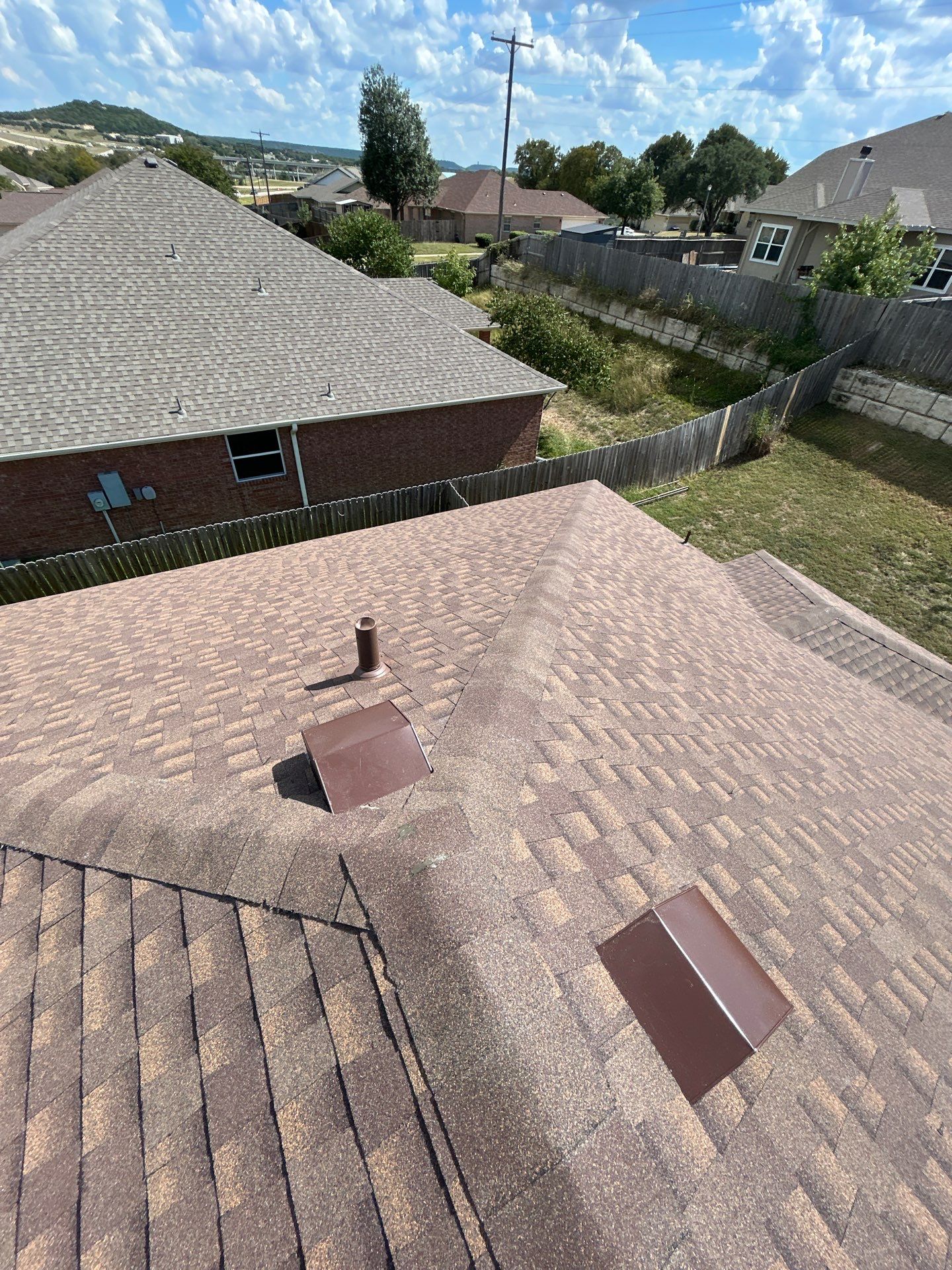 Residential Roof Replacement using GAF - HDZ - Barkwood by Action Exteriors Austin
