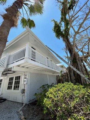 White Gutter Installation in Sanibel FL