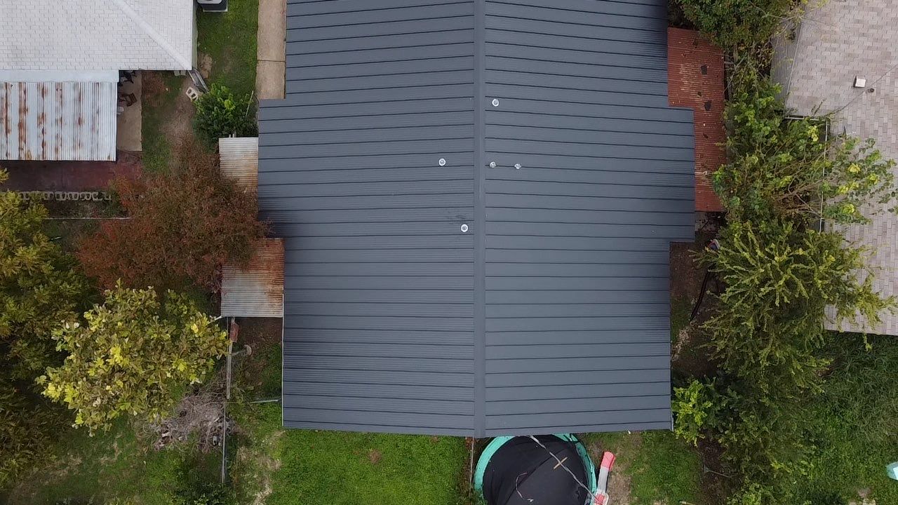 Matte Black - L&A Metals Standing Seam by RoofsOnly.com