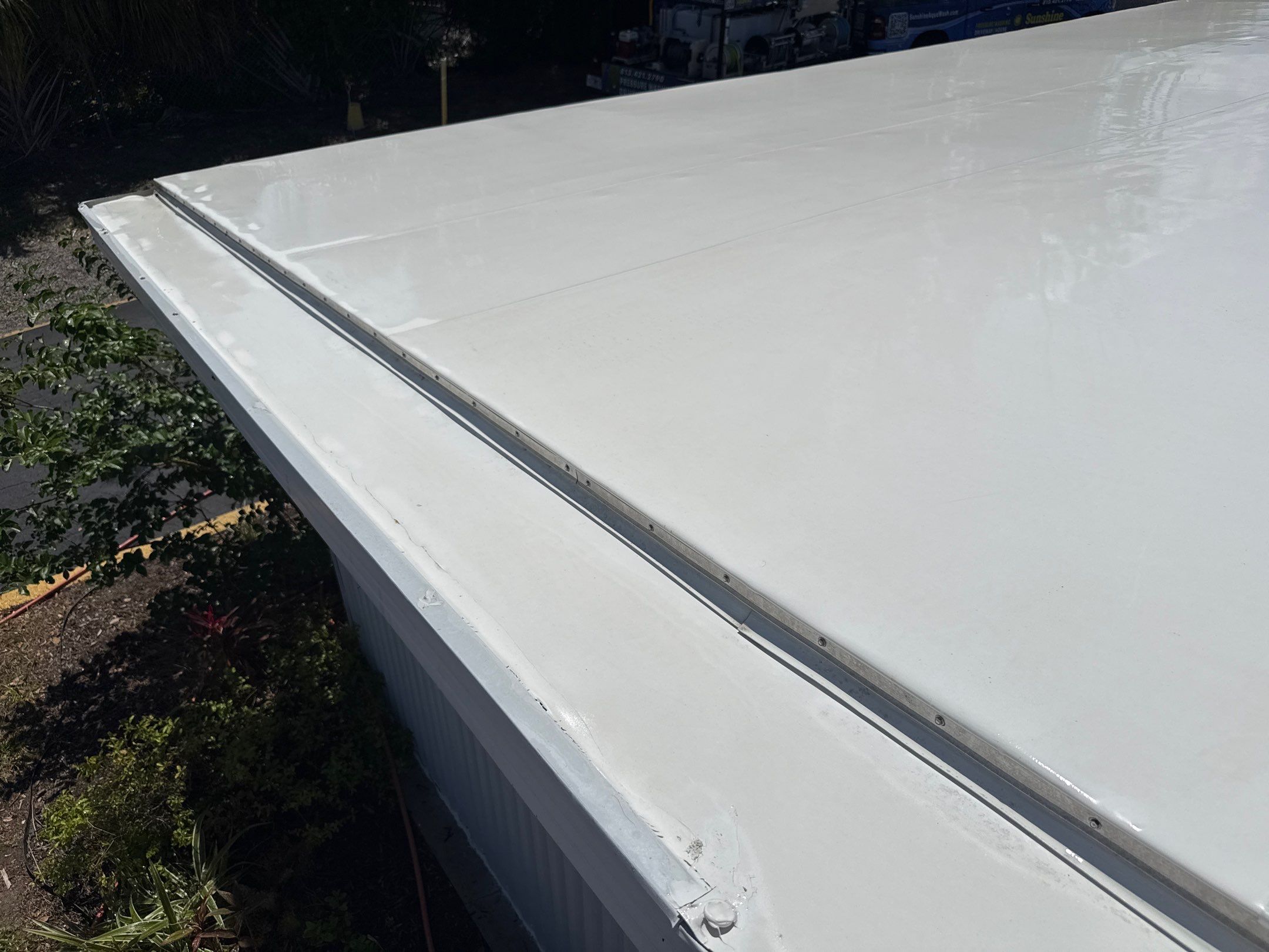Mobile Home Soft Wash & TPO Roof Cleaning in Plaza Estates – Bradenton, FL by Sunshine AquaWash