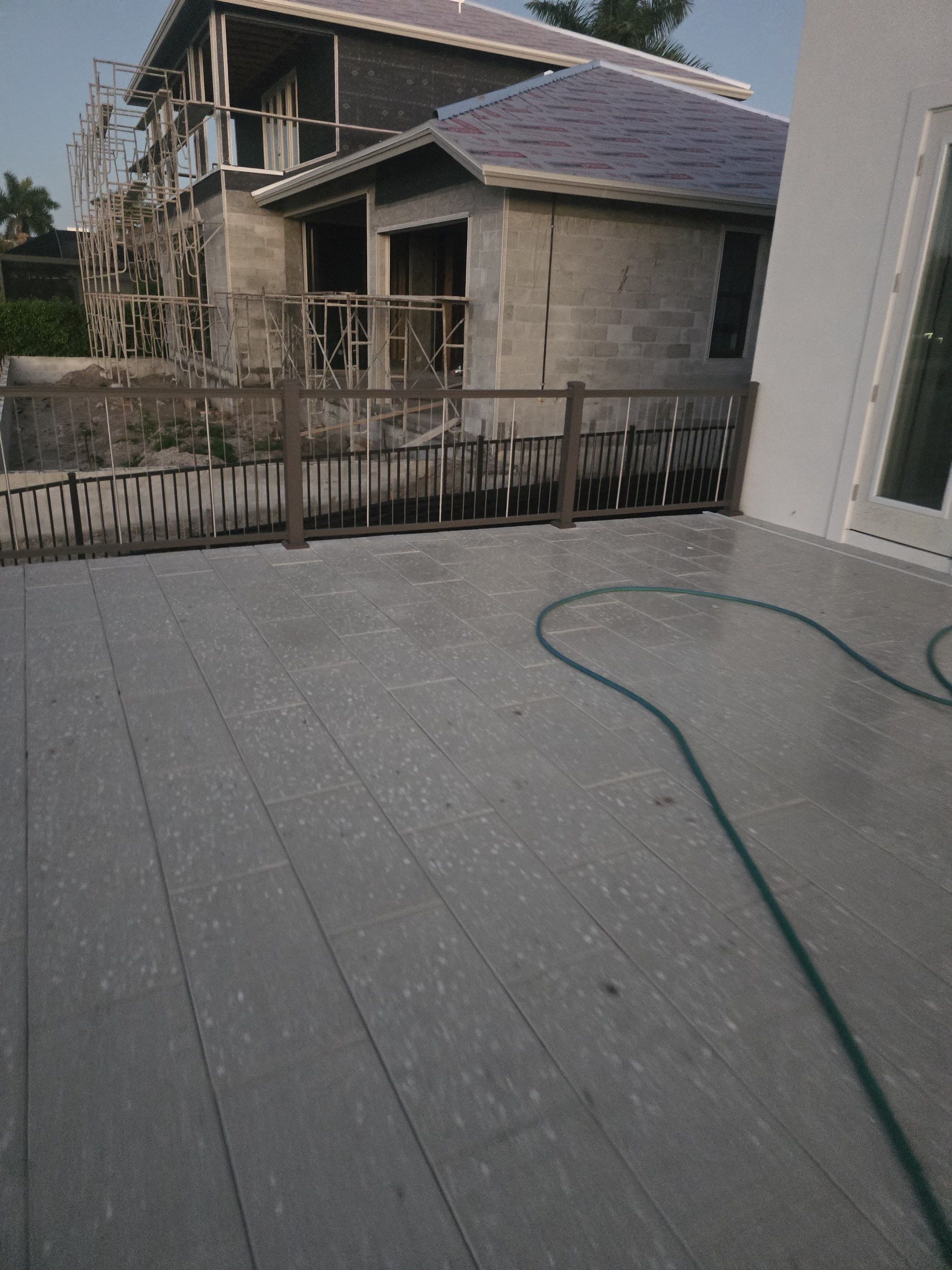 Bronze Aluminum Fence and Cable Railing in Marco Island by True Fence LLC