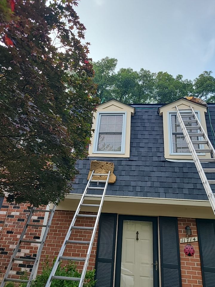 Reston: CertainTeed Landmark Pro Architectural Shingles in Max Def Moire Black by RM Banning, Inc.