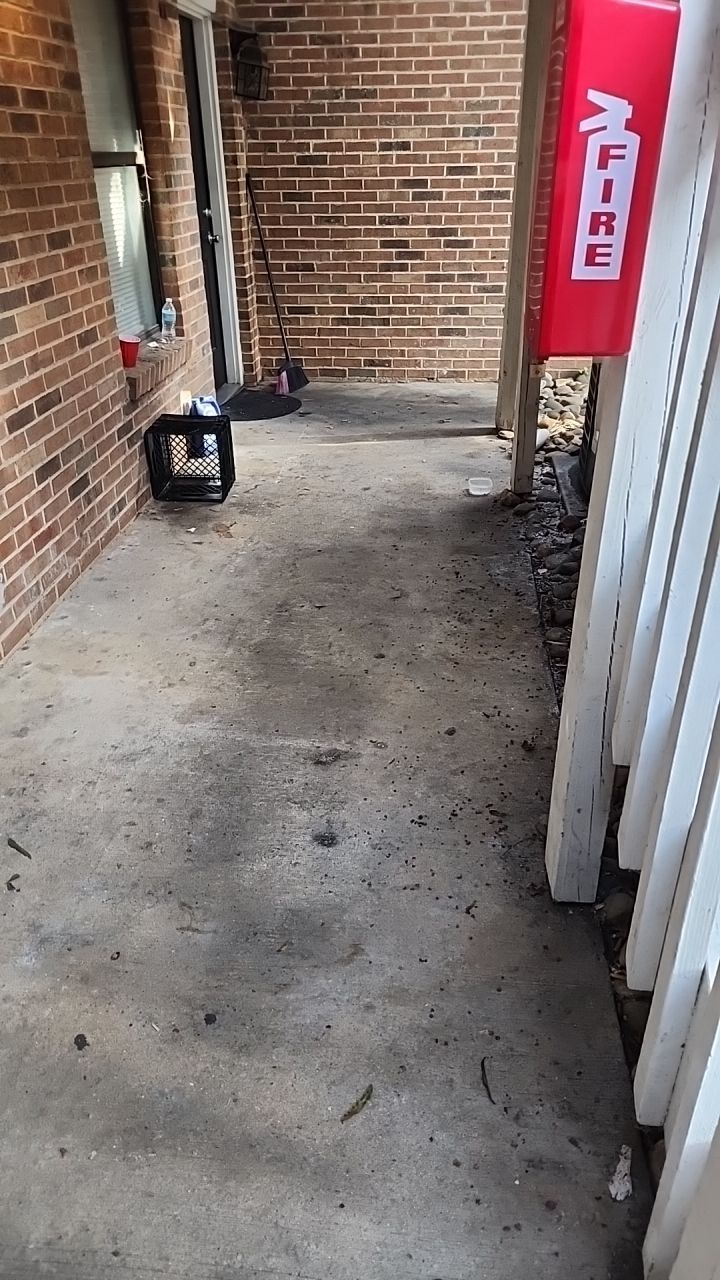 Apartment wash using cleaner by Power Wash Masters LLC