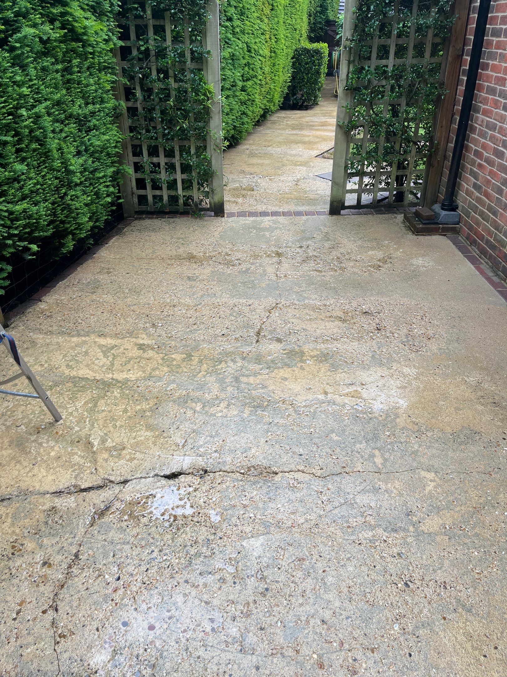 Patio Clean using 18inch Whirlaway FSC by Ges Exterior Cleaning ltd