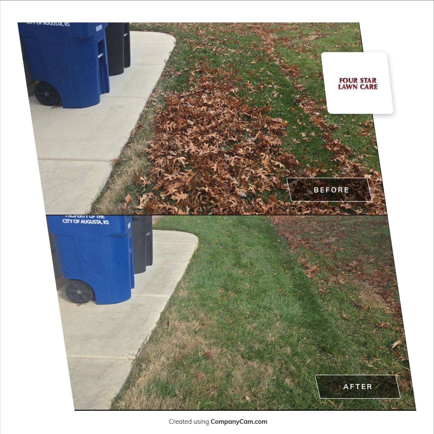 Project in Augusta by Four Star Lawn Care